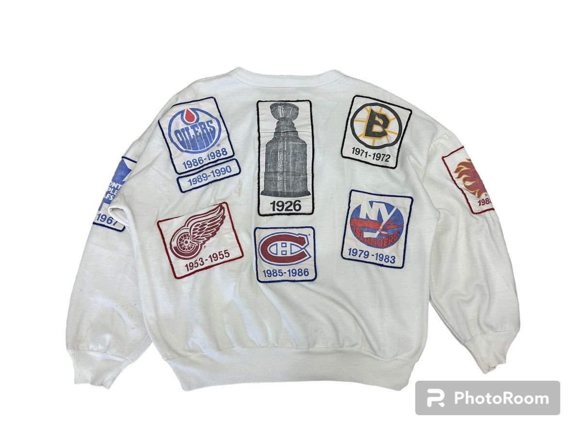 NHL 🔥🔥🔥90’s Montreal Canadiens Championship Patches Sweatshirt Size US L / EU 52-54 / 3 - 2 Thumbnail