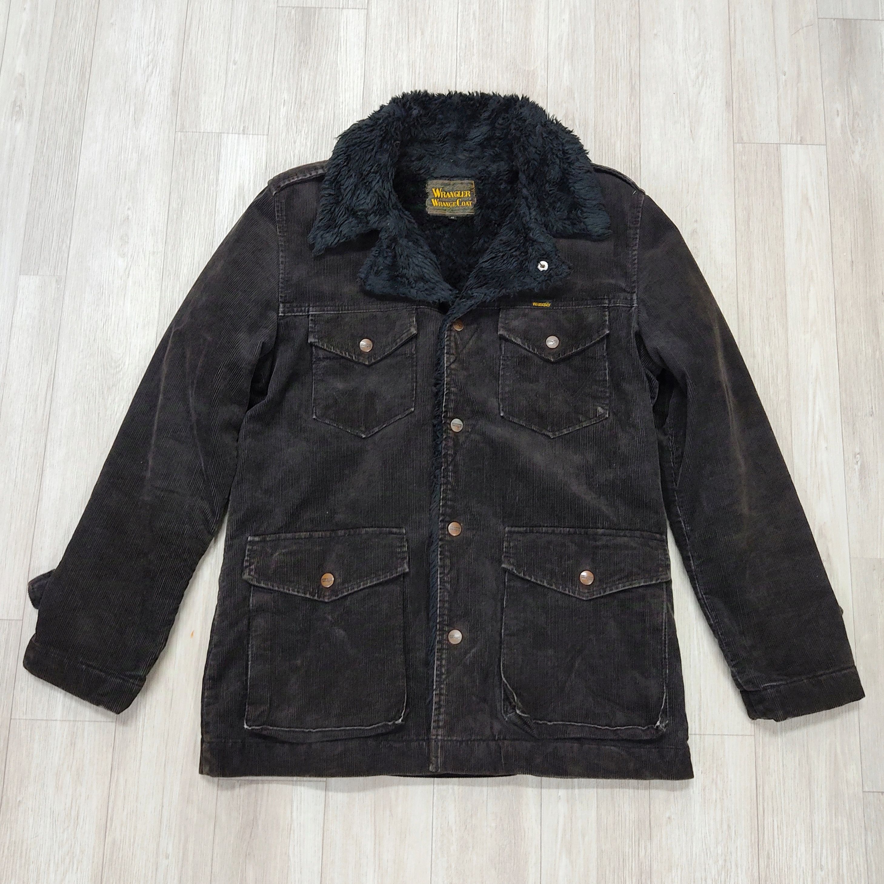 Wrangler Vtg WRANGLER Wrench Coat Fur Lined Corduroy Jacket Size US M / EU 48-50 / 2 - 3 Thumbnail