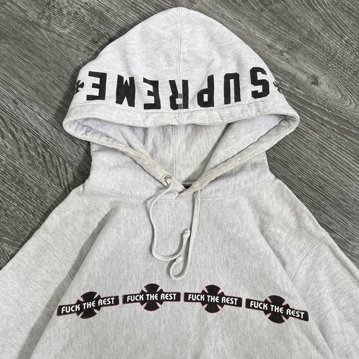 Independent Truck Co. × Supreme Supreme x Independent Truck FW15 Hooded Sweatshirt Grey Size US M / EU 48-50 / 2 - 2 Thumbnail