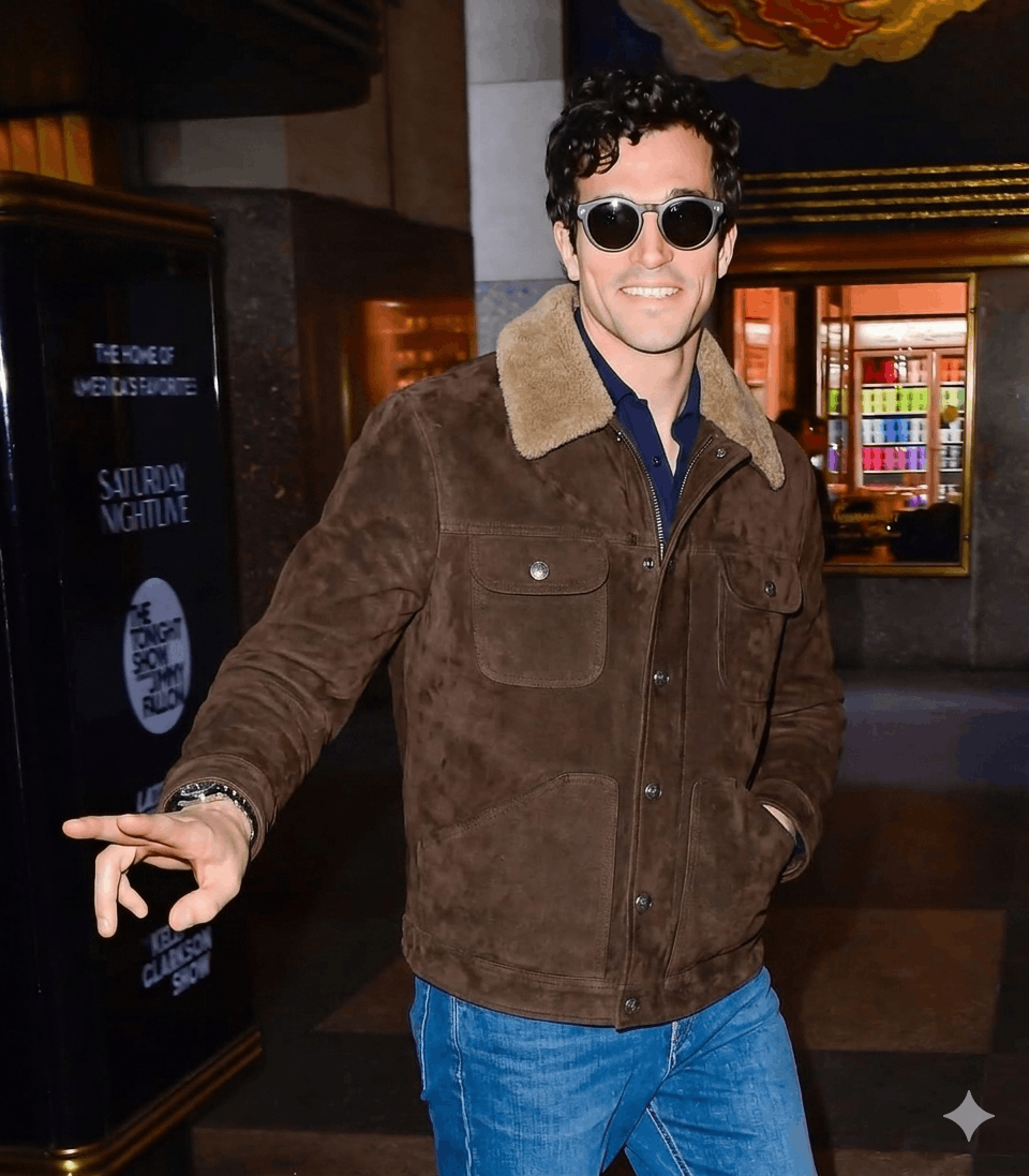 Tom Ford 8350USD Shearling-Trimmed Suede Trucker Jacket - Brown Size US L / EU 52-54 / 3 - 1 Thumbnail