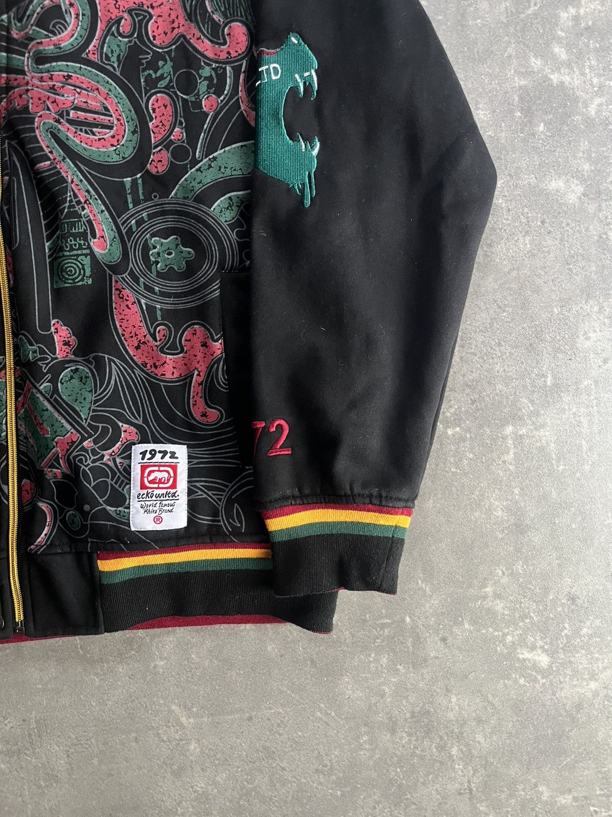 Ecko Unltd. Ecko Unltd. Multicolour AOP Tribal Printed Baggy Zip Hoodie Size US XL / EU 56 / 4 - 5 Thumbnail