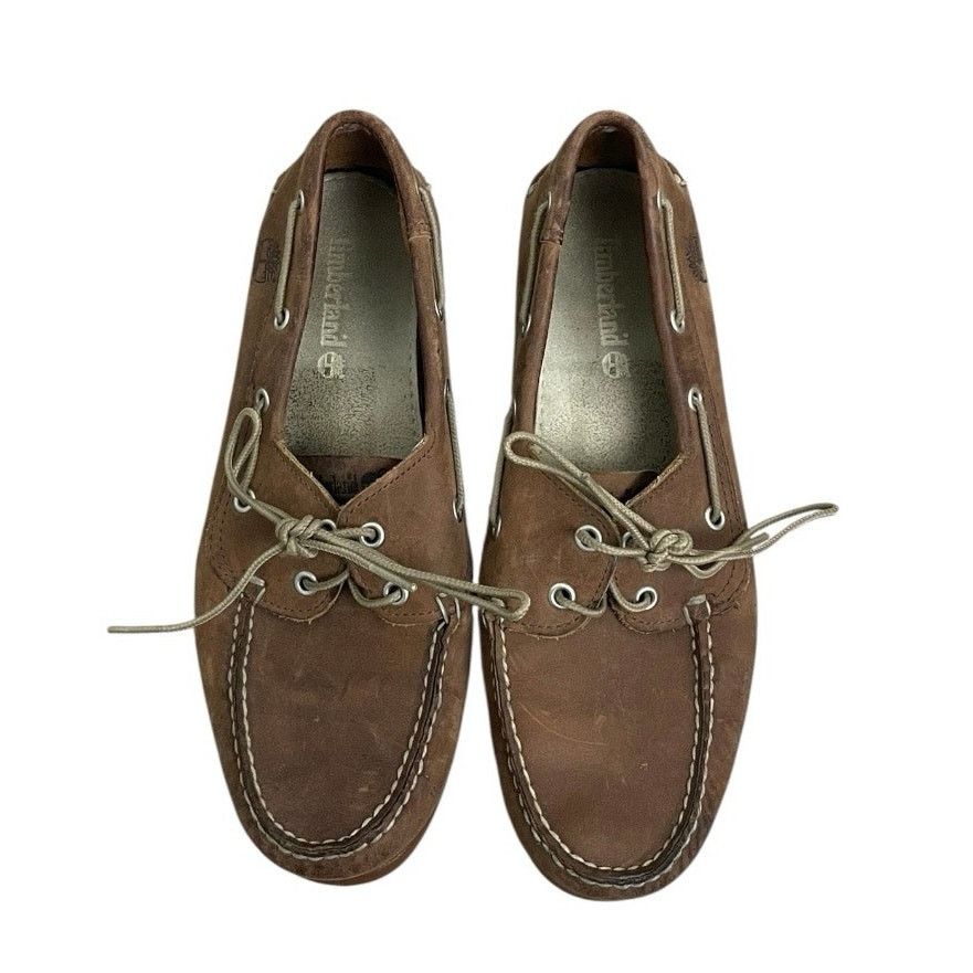 Timberland Timberland Mens Brown Genuine Leather Boat Shoes Size US 9.5 / EU 42-43 - 3 Thumbnail