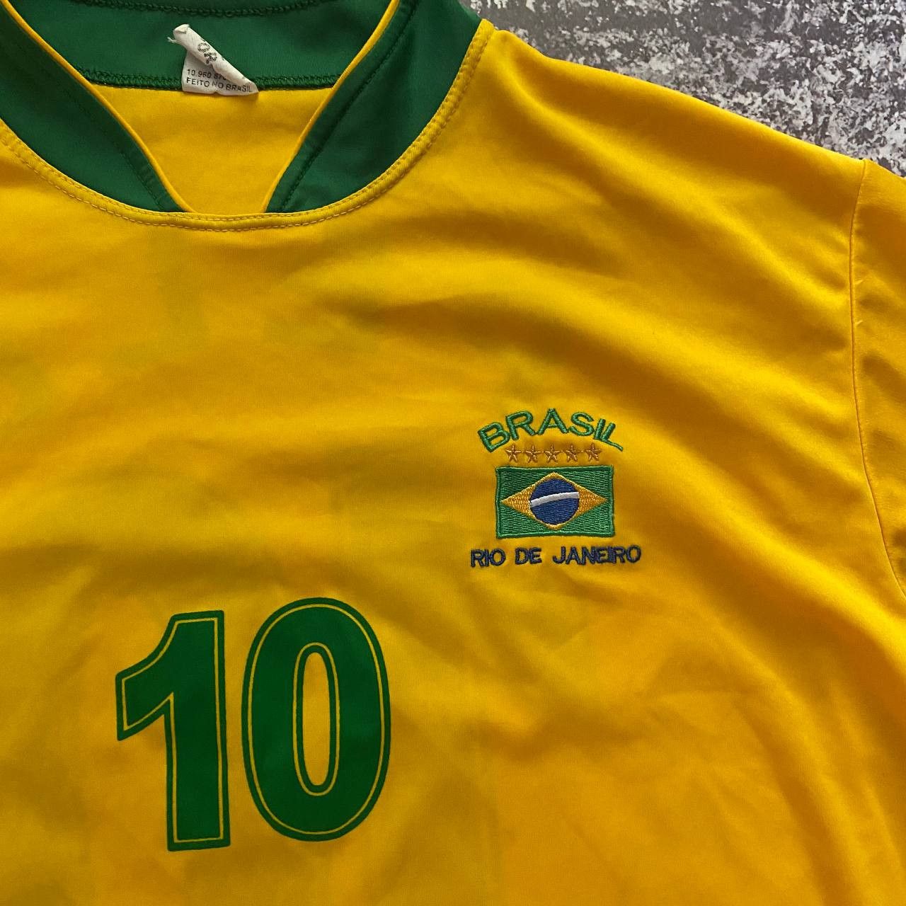 Other VINTAGE PELE 10 BRAZIL JERSEY SHIRT L RIO DE JANEIRO Size US M / EU 48-50 / 2 - 4 Thumbnail