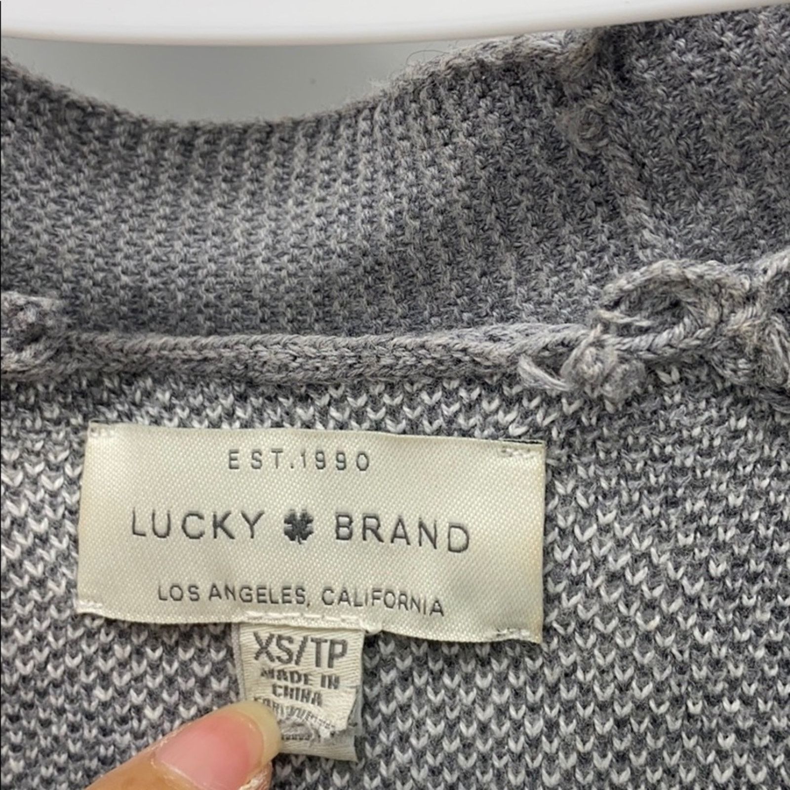 Lucky Brand Lucky Brand camouflage grey longline cardigan size XS Size XS / US 0-2 / IT 36-38 - 5 Thumbnail