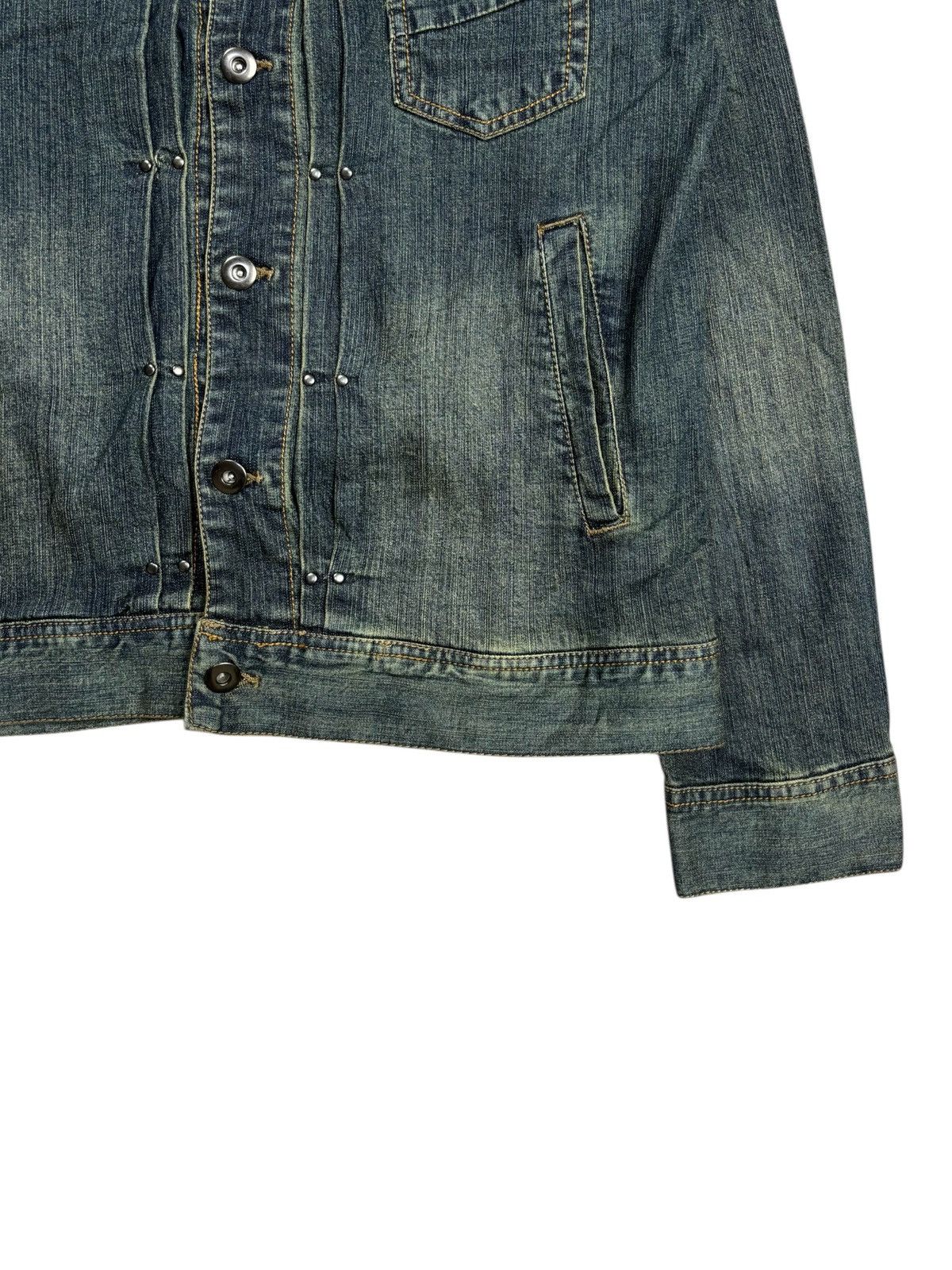 BUFFALO BOBS 2000s Jackrose Vkei Style Mud Wash Single Pocket Denim Jaket Size US M / EU 48-50 / 2 - 4 Thumbnail