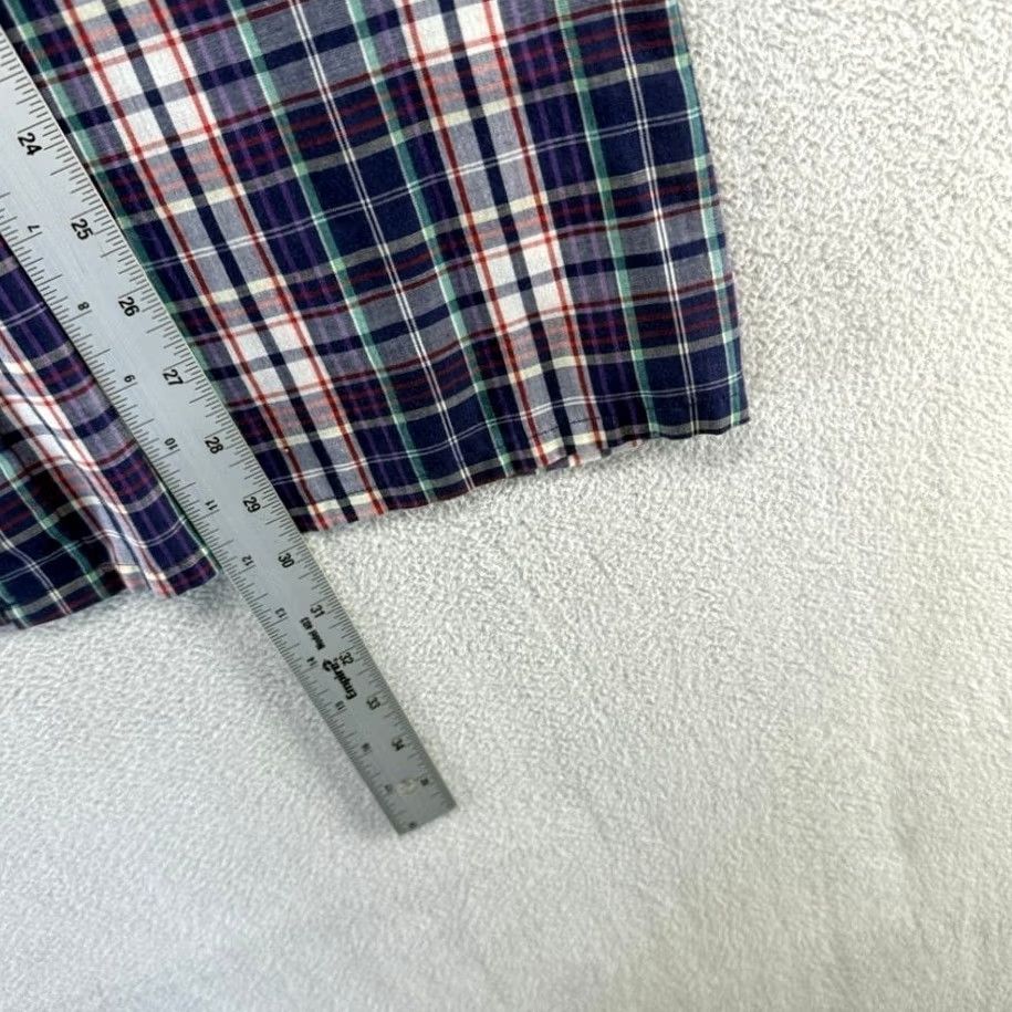 Towncraft VINTAGE Towncraft Shirt Mens Large Tall Blue Plaid Check Lightweight Oxford 80s Size US L / EU 52-54 / 3 - 3 Thumbnail