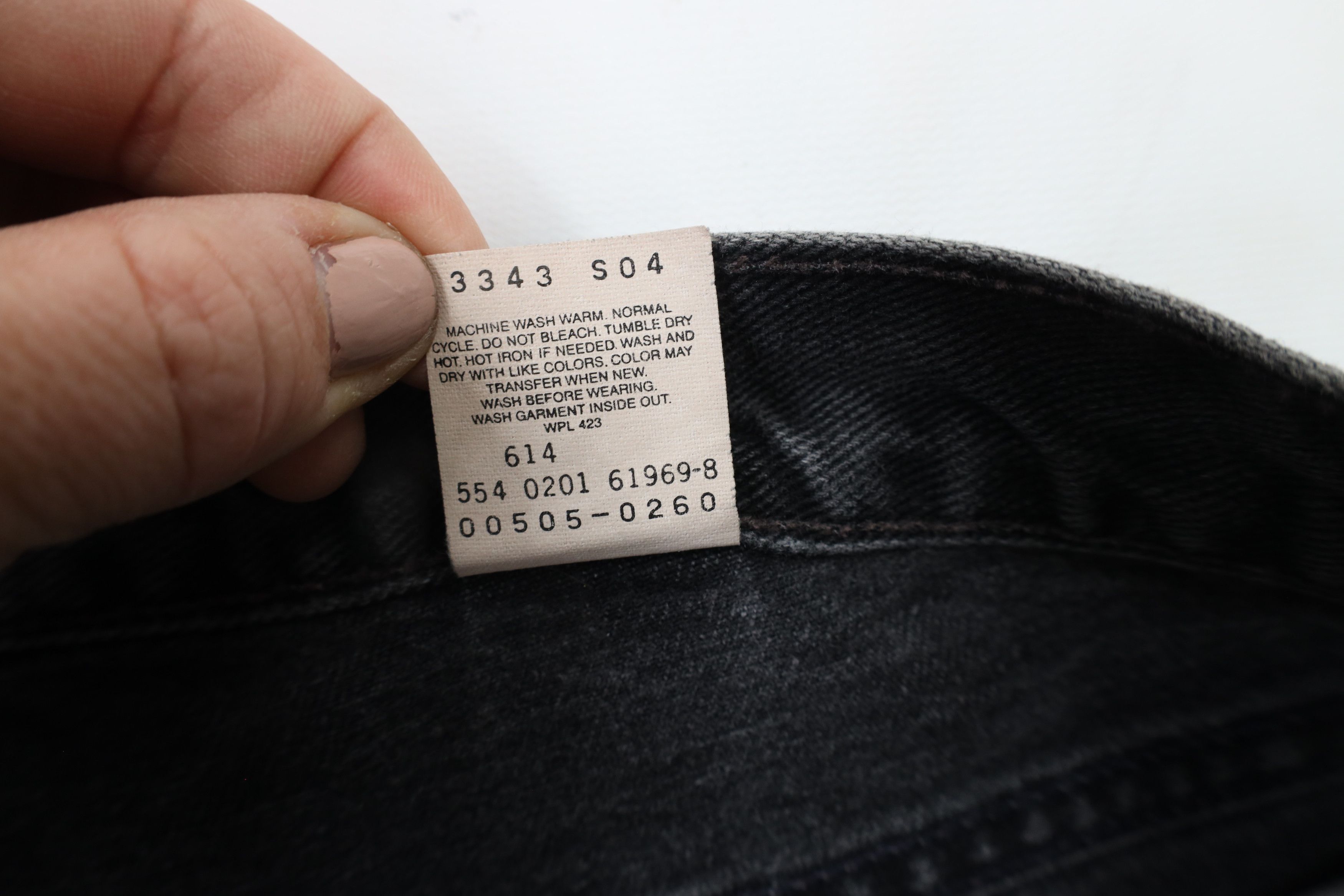 Levi's × Vintage Vintage Y2K 2001 Levis 505 Fit Straight Leg Jeans Black USA Size US 36 / EU 52 - 7 Thumbnail