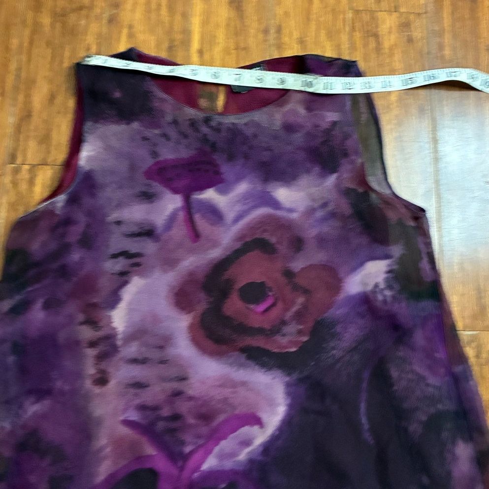 Chanel Chanel Boutique Silk Floral Sleeveless Blouse Top M Size M / US 6-8 / IT 42-44 - 4 Thumbnail