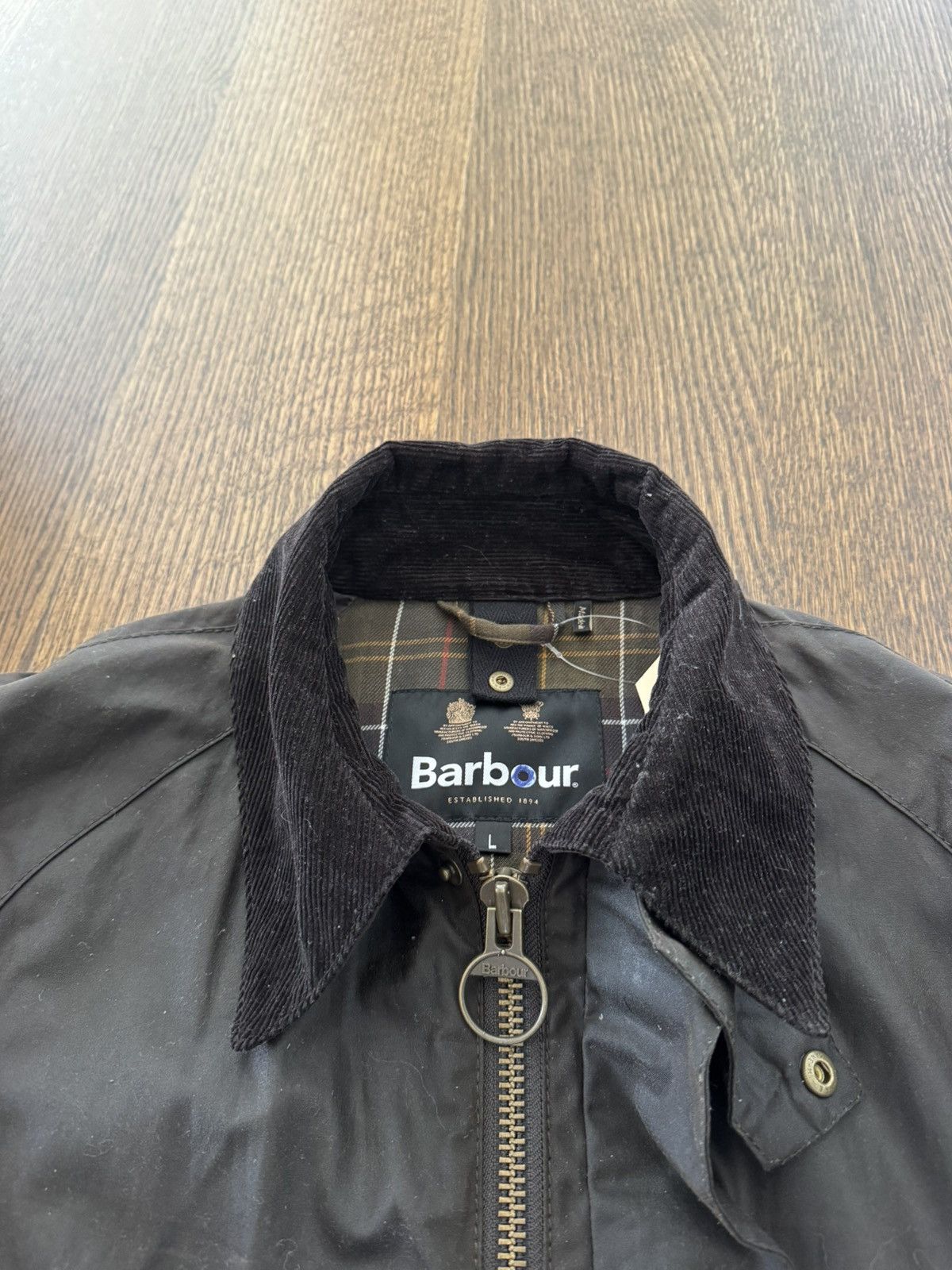 Barbour Barbour Beaufort Wax Jacket — Brown, Size L Size US L / EU 52-54 / 3 - 5 Thumbnail
