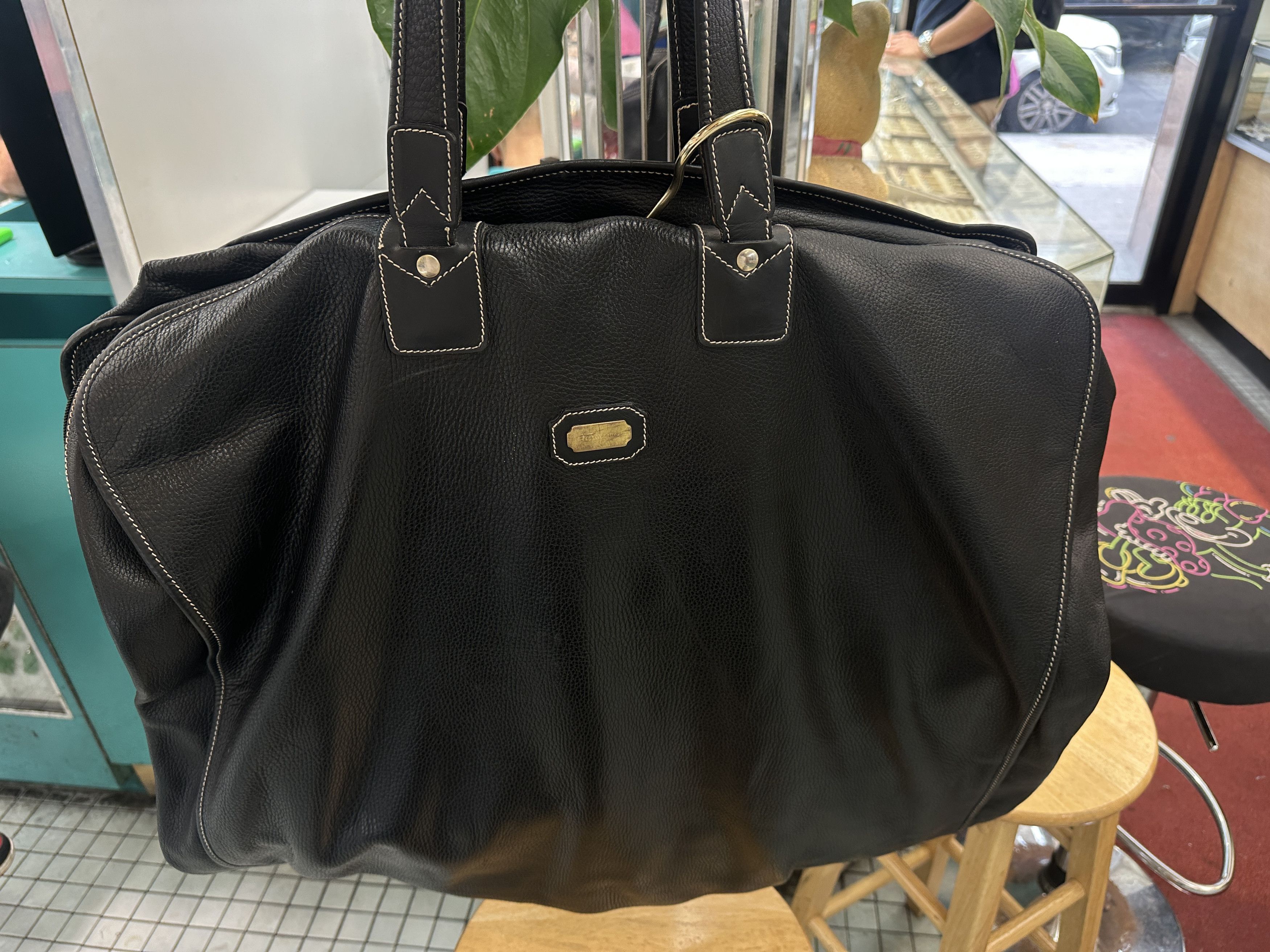 Salvatore Ferragamo 1996 Salvatore Ferragamo Women’s Garment Travel Bag Size ONE SIZE - 1 Thumbnail