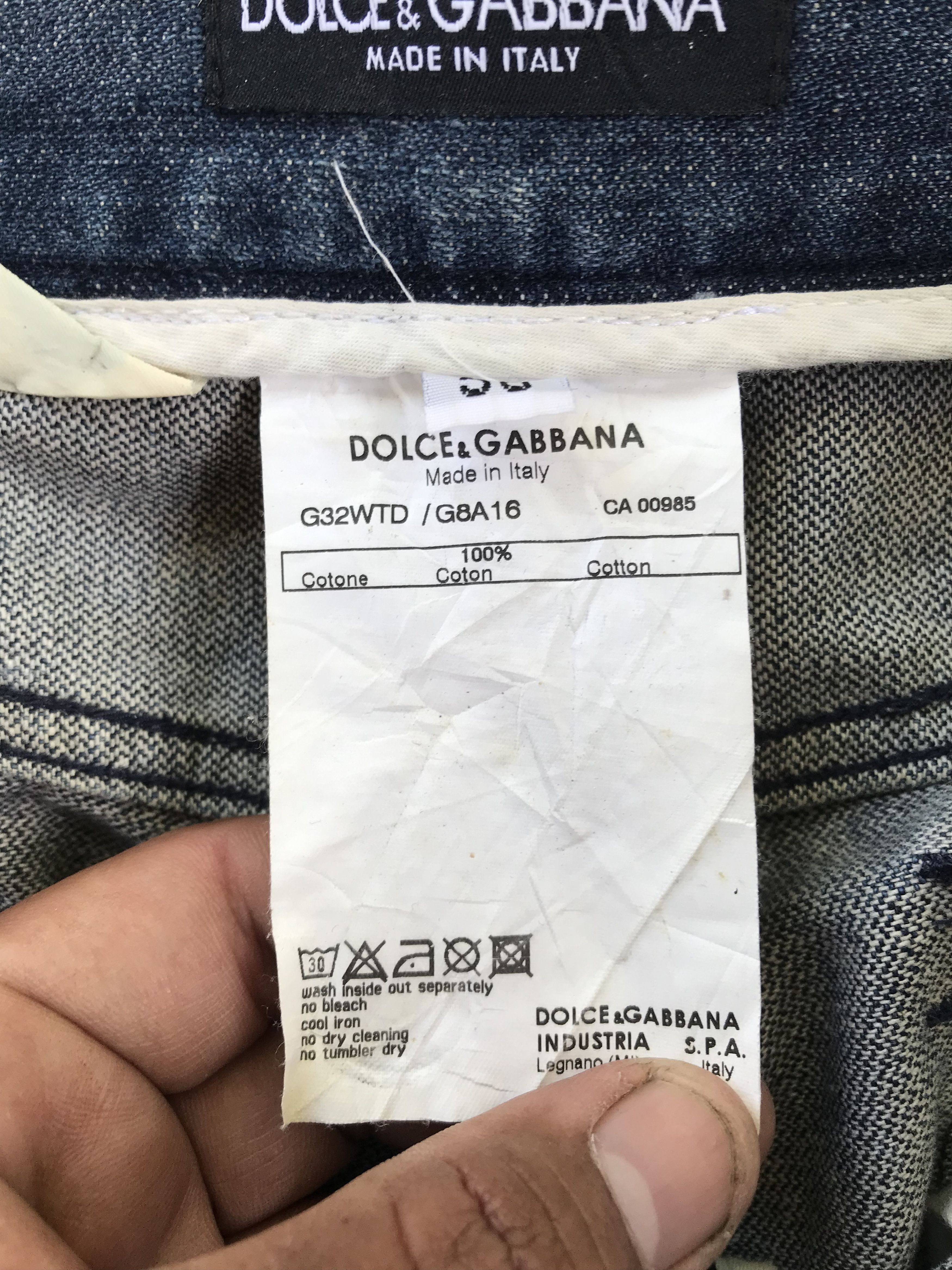 Dolce & Gabbana Heat‼️Dolce& Galbana Distressed Denim-Size 36-made in italy Size US 36 / EU 52 - 10 Thumbnail