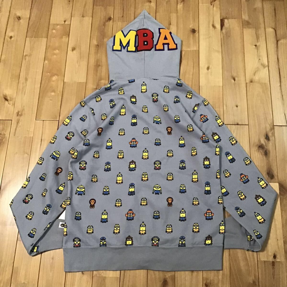 BAPE × Minion Milo Shark full zip hoodie a bathing ape