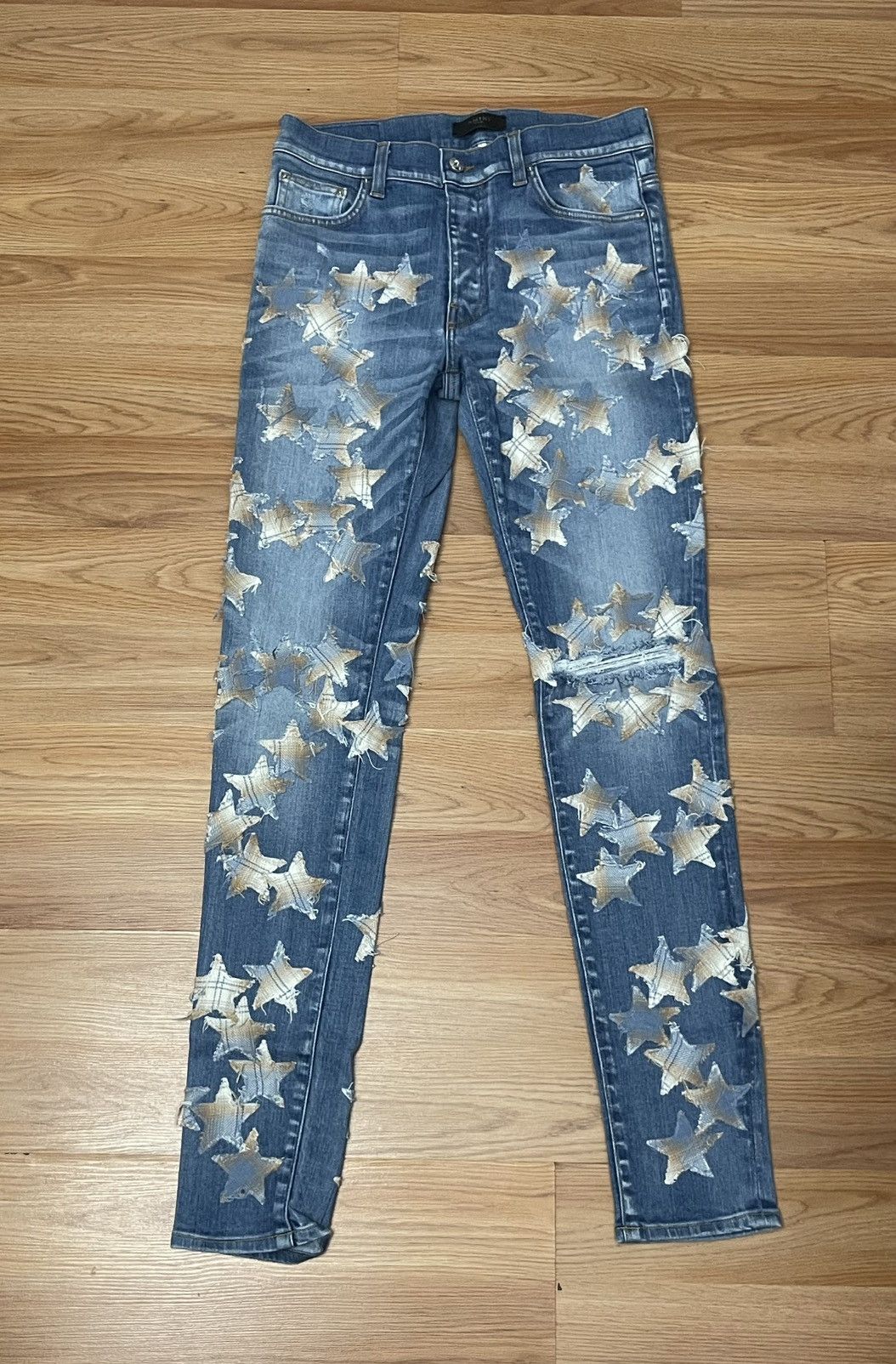 Amiri Amiri x Chemist Denim Star Patch 70’s Indigo Size US 31 - 3 Thumbnail