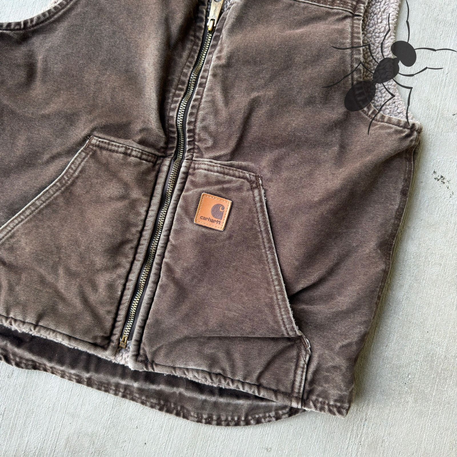Carhartt × Vintage Carhartt V26 DKB brown work wear vest Size US S / EU 44-46 / 1 - 2 Thumbnail