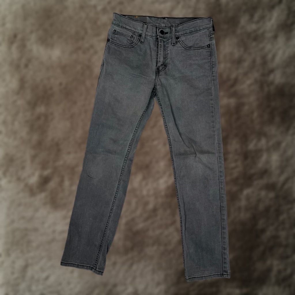 Levi's Levi's 511 Jeans Mens Slim Tapered Stretch Cotton Denim Charcoal Wash Gray 29x30 - Regular Fit Pants Size US 29 - 1 Thumbnail