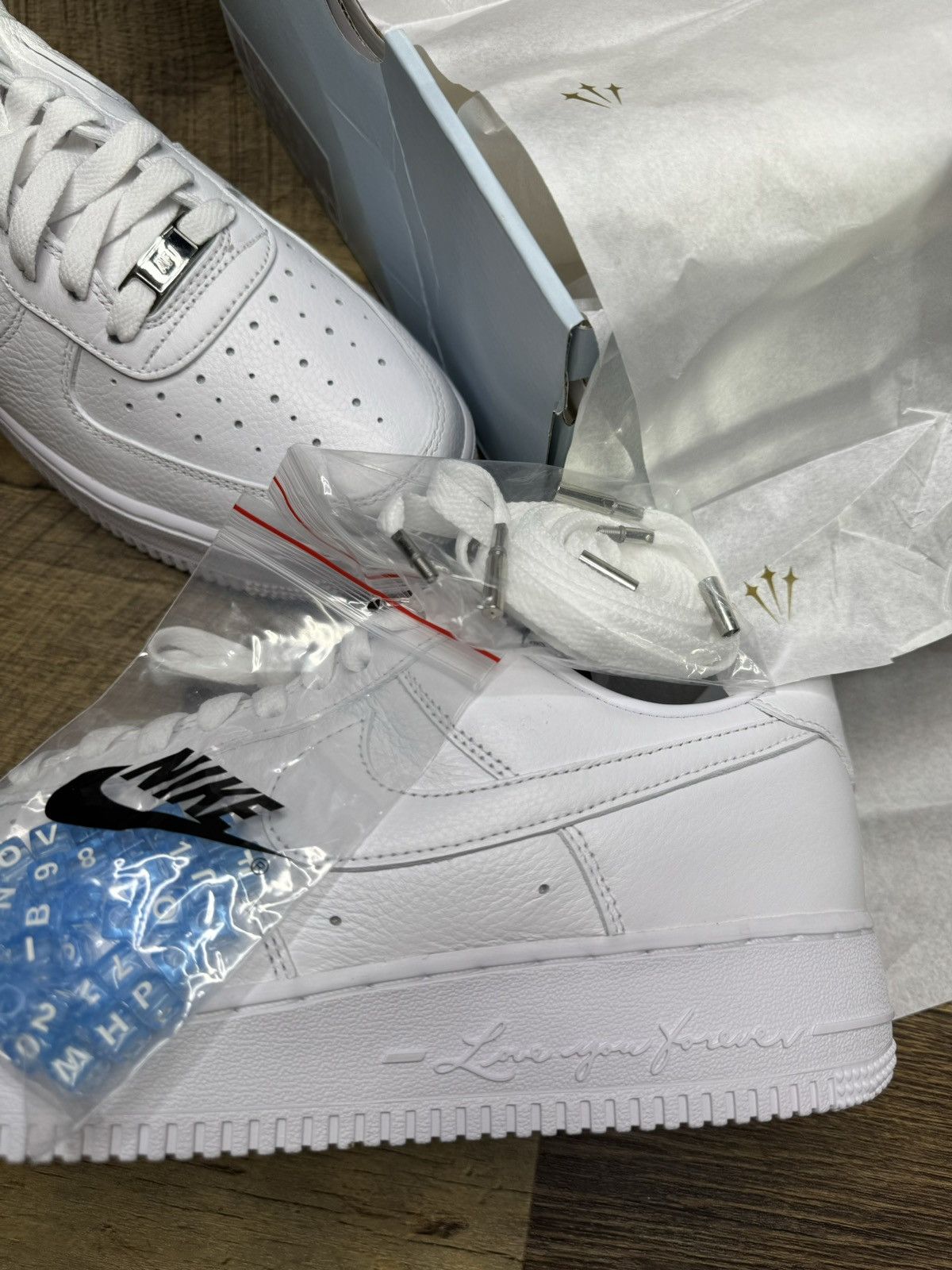 Pre-owned Drake X Nike Air Force 1 Drake Nocta Low Certified Lover Boy Shoes In White