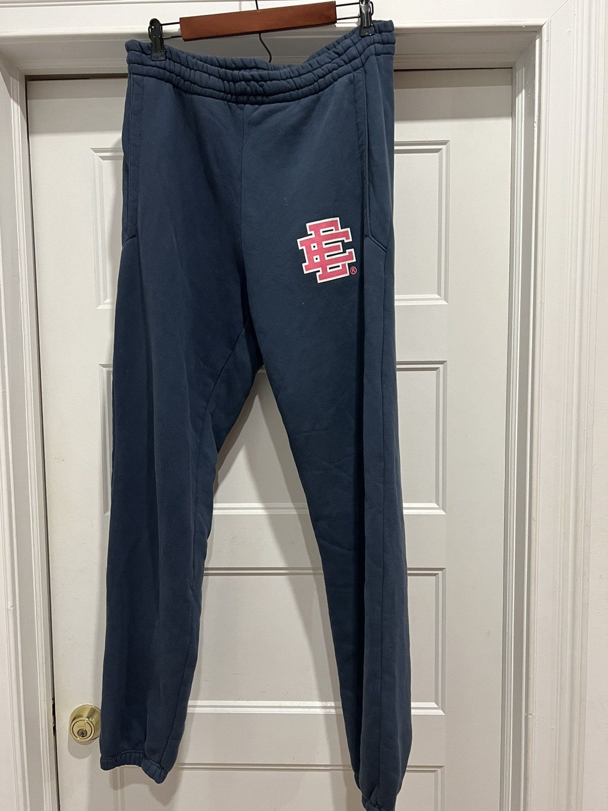 image of Eric Emanuel Sweatpants Navy Blue Medium, Men's (Size 30)