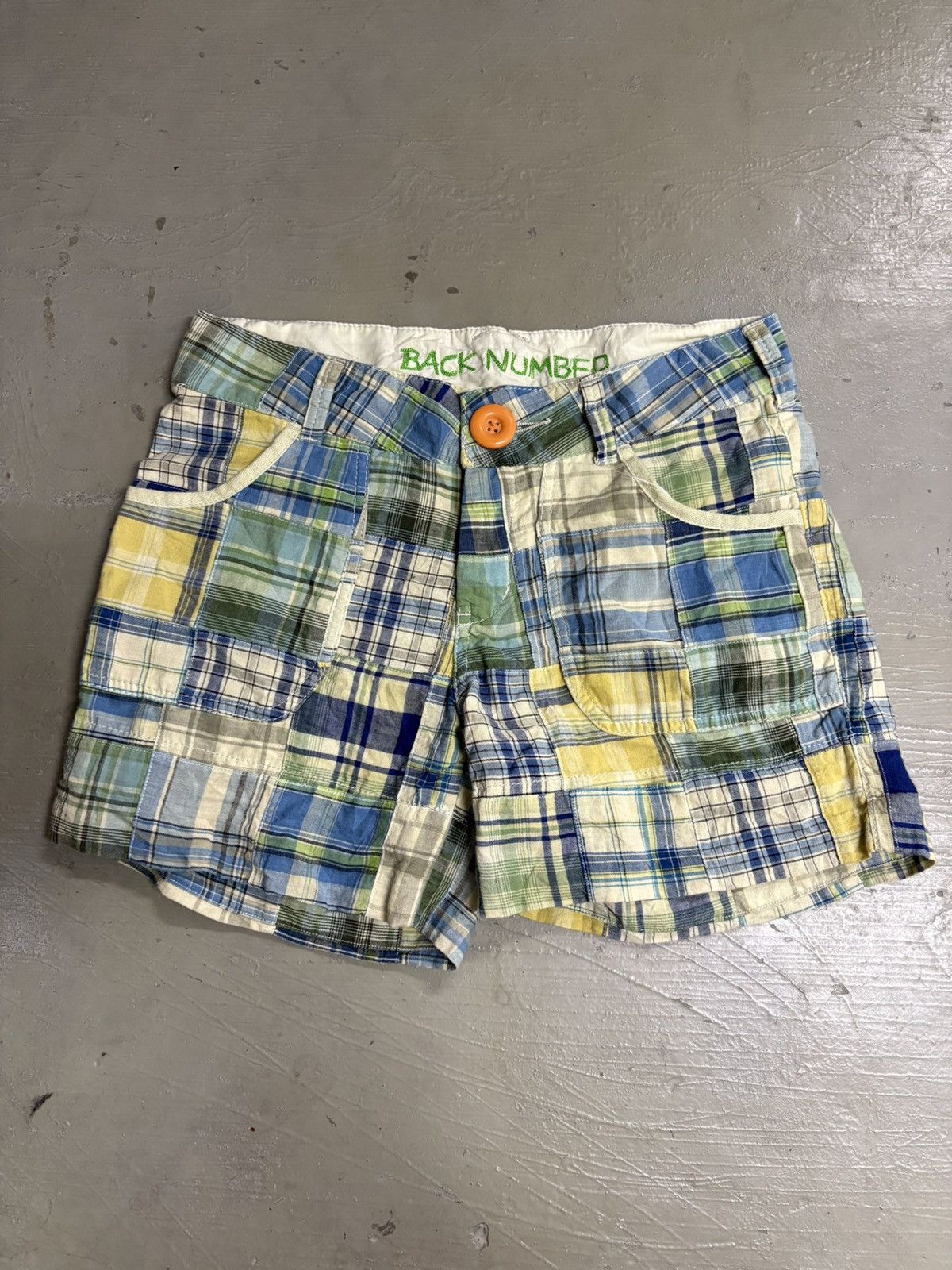 Kapital 1980’s Vintage Japanese Distressed Patchwork Denim Shorts Size 28" / US 6 / IT 42 - 1 Thumbnail