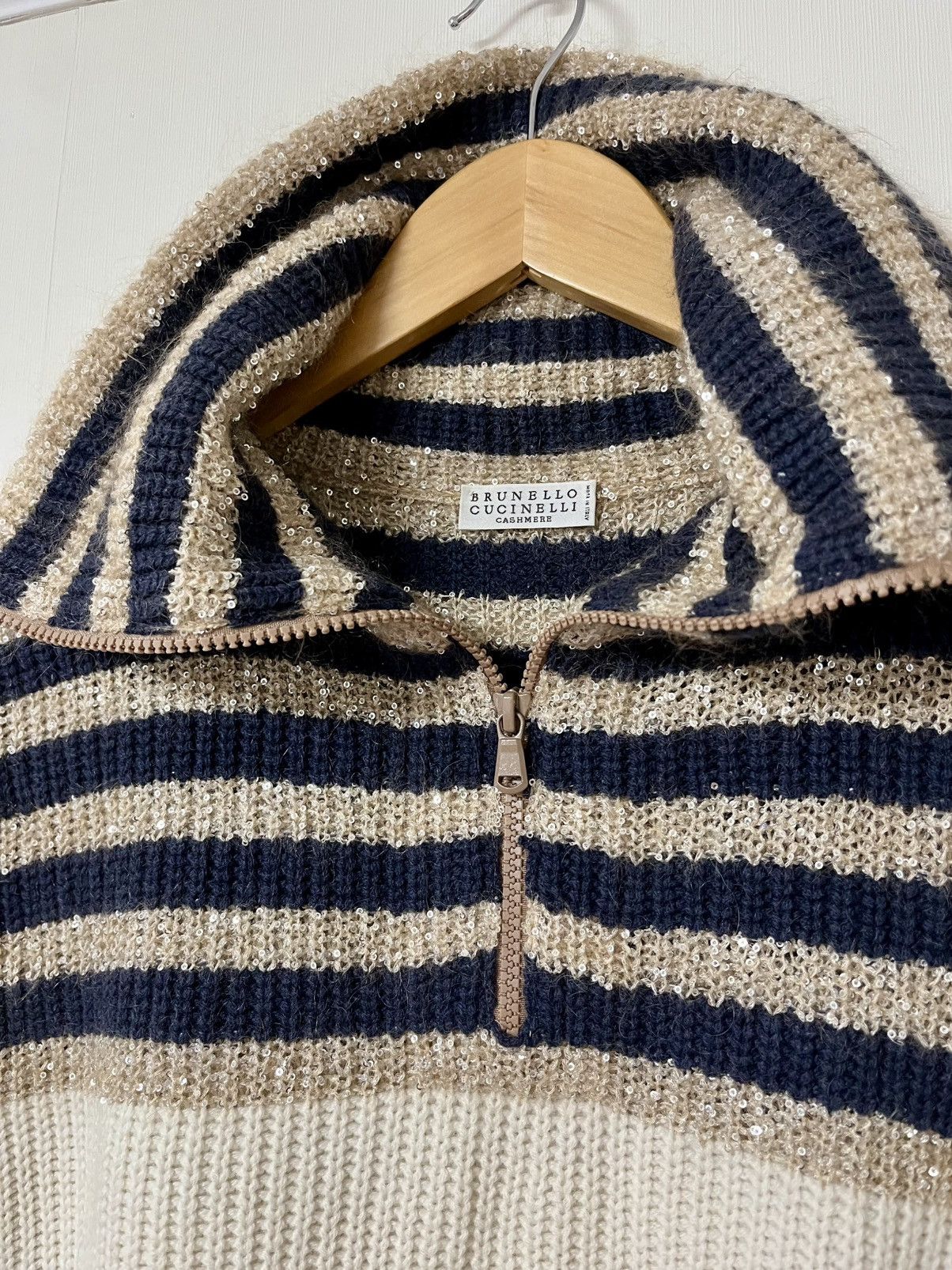 Brunello Cucinelli Brunello Cucinelli Cashmere Sequins Vest Sweater Size S / US 4 / IT 40 - 3 Thumbnail