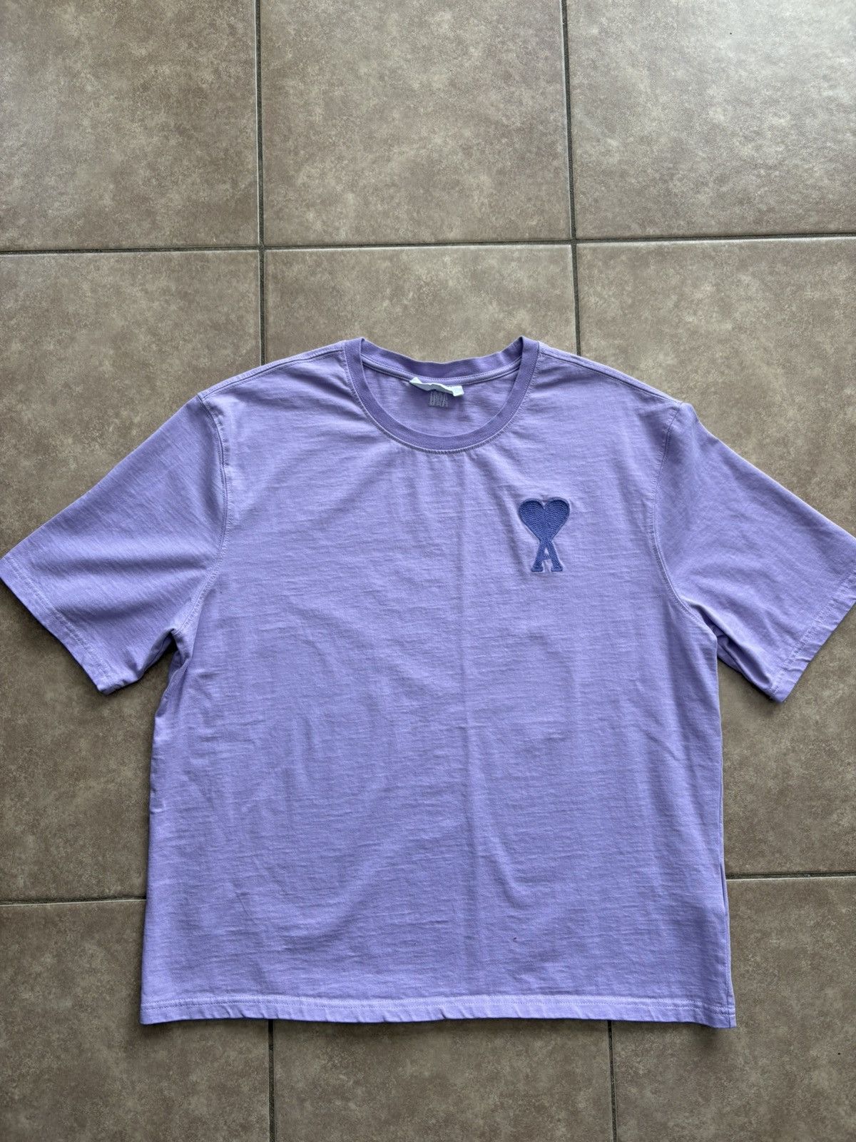 AMI AMI Alexandre Mattiussi Lavender AMI de Cœur T-Shirt Size US L / EU 52-54 / 3 - 1 Thumbnail