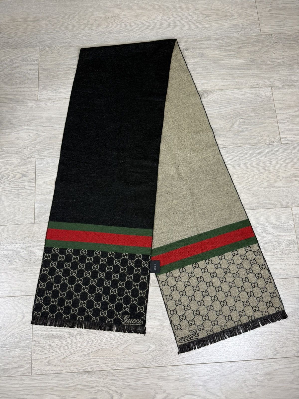 Gucci Gucci monogram Wool scarf Size ONE SIZE - 1 Thumbnail