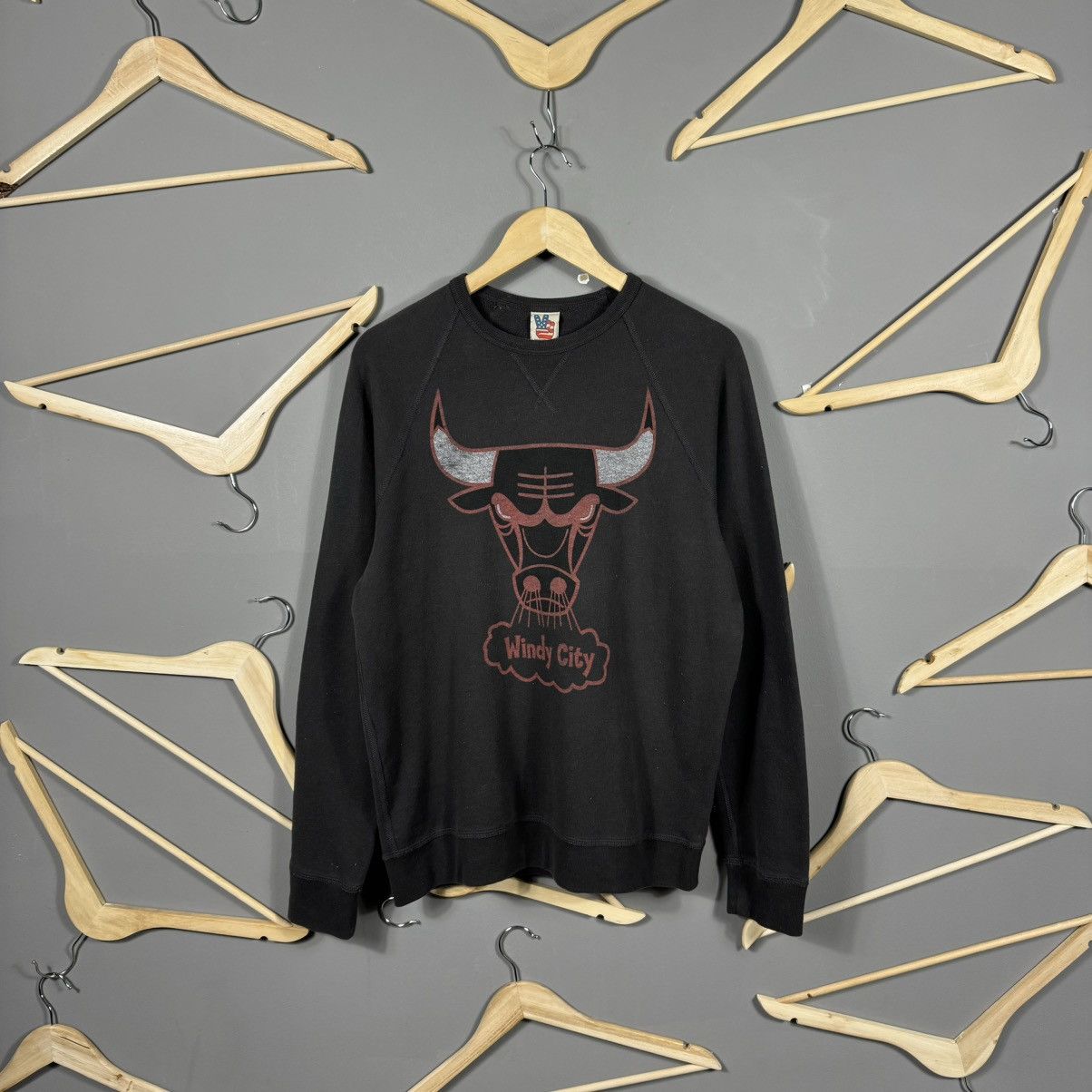 NBA Vintage Junk Food Chicago Bulls “Windy City” Sweatshirt Size US M / EU 48-50 / 2 - 1 Thumbnail