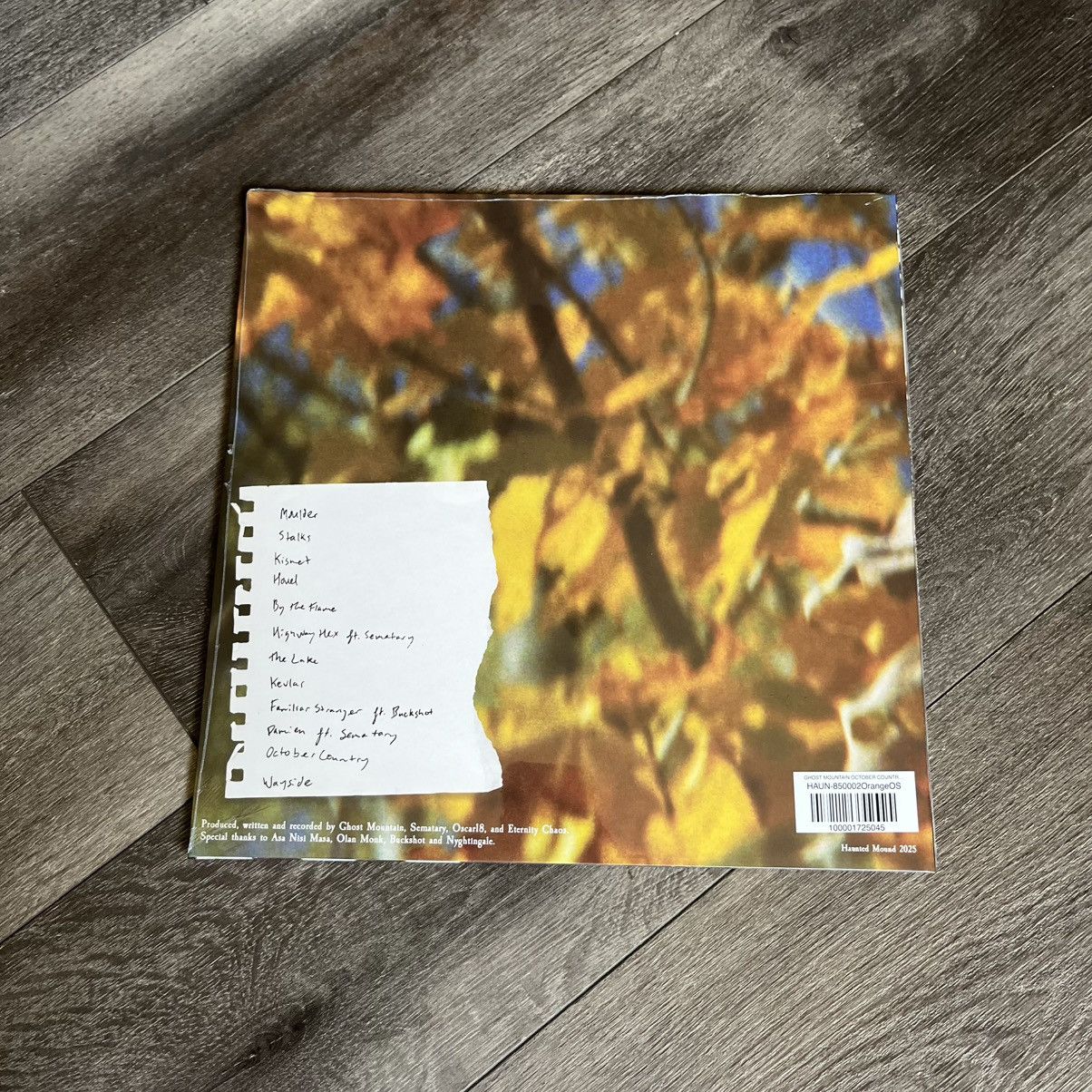 Drain Gang × Haunted Mound Ghost Mountain - October Country Vinyl Record Album Orange Size ONE SIZE - 3 Thumbnail