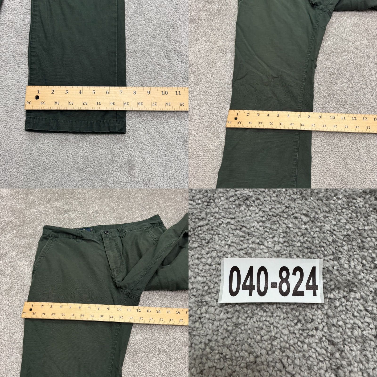 Roark Roark Chino Pants Mens 32 Dark Green Flat Front Zip Pocket Straight Leg Casual.jpg Size US 32 / EU 48 - 10 Thumbnail