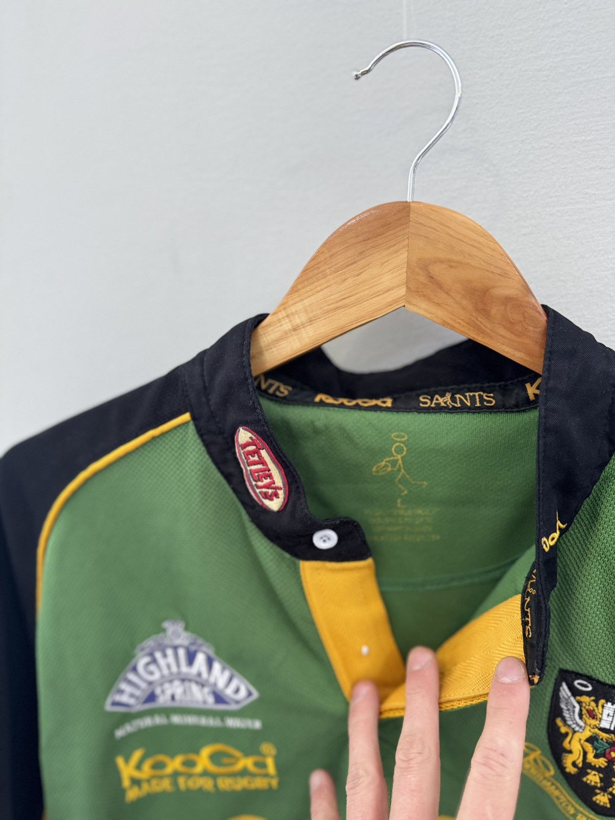 Vintage Northampton Saints Rugby Home Signed Shirt 2004/2005 - Kooga Size US L / EU 52-54 / 3 - 4 Thumbnail