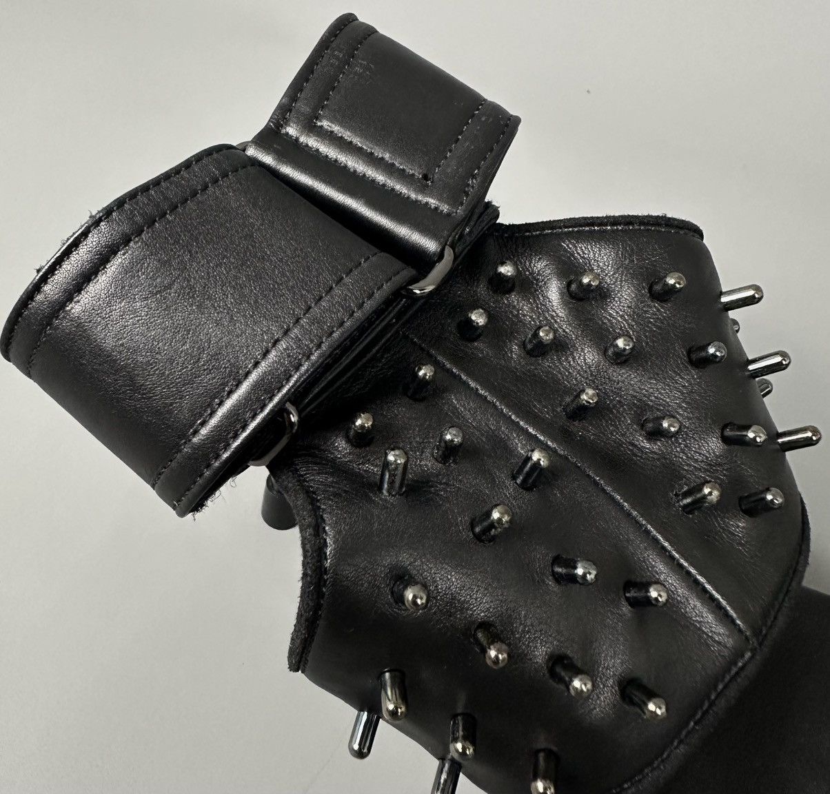 Maison MIHARA YASUHIRO Mihara Yasuhiro - Studded Accent Ankle Strap Leather Sandals Size US 8 / IT 38 - 3 Thumbnail