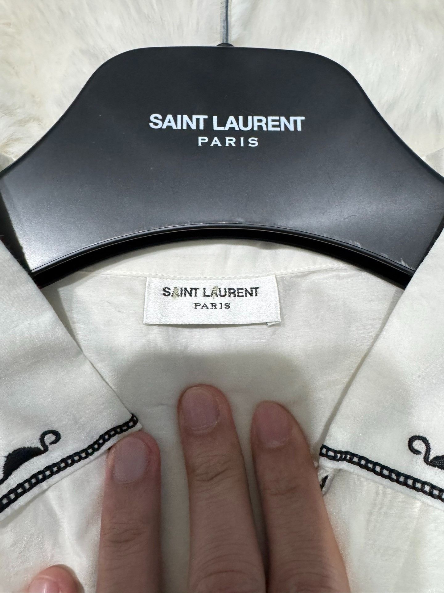 Saint Laurent Paris Saint laurent size 38 Palace Style Short Sleeve Shirt 2501- Size US S / EU 44-46 / 1 - 3 Thumbnail