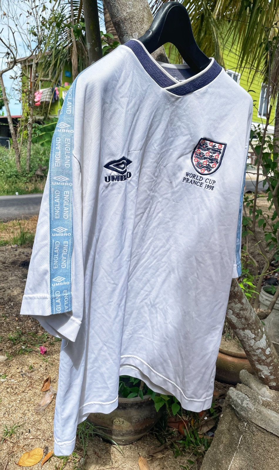 Sports Specialties UMBRO X Vintage Jersey ENGLAND World Cup France 1998 Size US XXL / EU 58 / 5 - 4 Thumbnail
