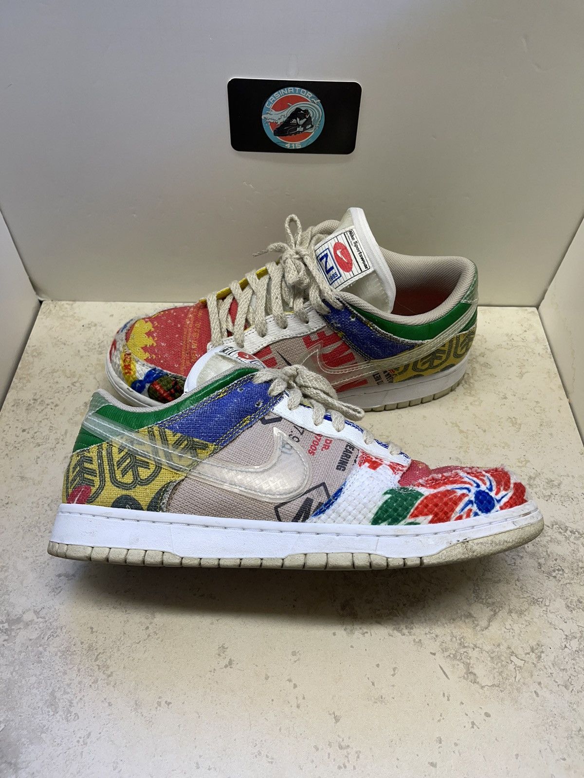 Nike Size 9 - Nike Dunk Low City Market (DA6125-900) Size US 9 / EU 42 - 4 Thumbnail