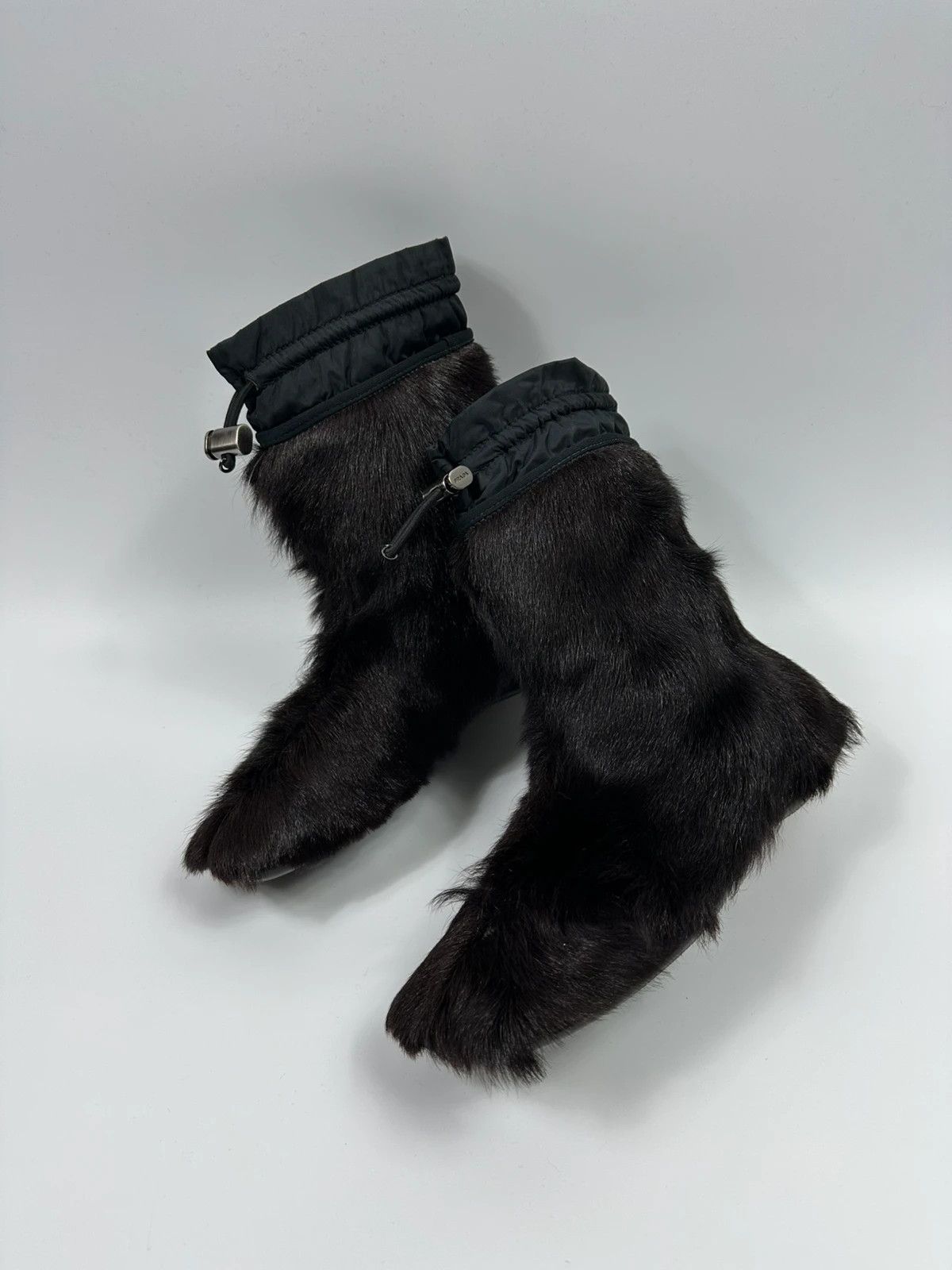 Prada Prada Sport FW99 Brown Fur Yeti Boots Size US 9 / IT 39 - 4 Thumbnail