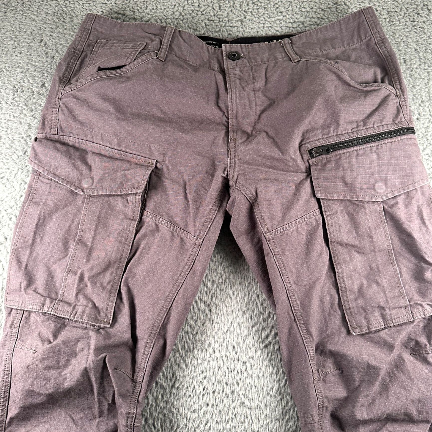 Vintage G Star Raw Cargo Pants Mens 38 34 Rovic Zip 3D Tapered Gray Utility Pockets Size US 38 / EU 54 - 2 Thumbnail