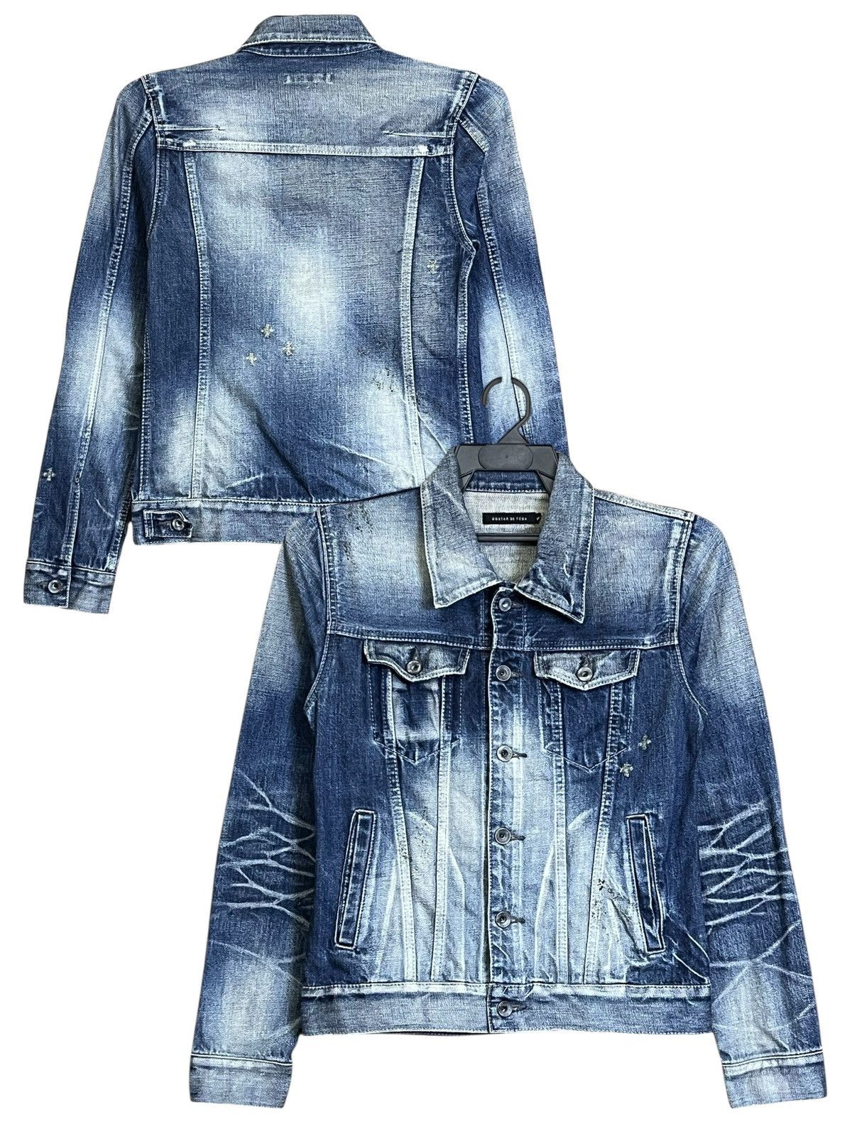 GOSTAR DE FUGA Archival japanese GOSTAR DE FUGA dirt trucker denim jacket Size US XS / EU 42 / 0 - 1 Thumbnail