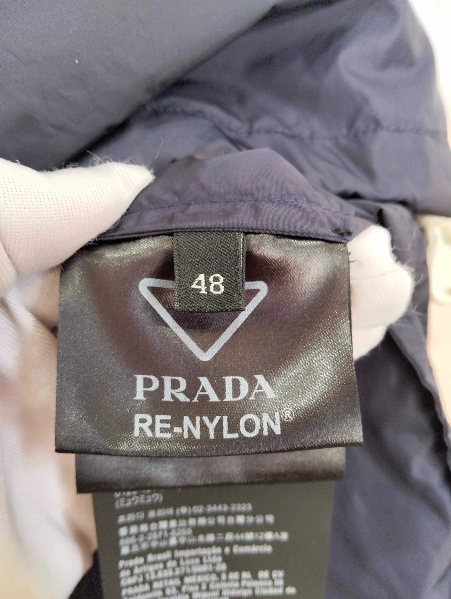Prada Prada Blue Hooded Jacket Triangle Logo 48 Size US M / EU 48-50 / 2 - 5 Thumbnail