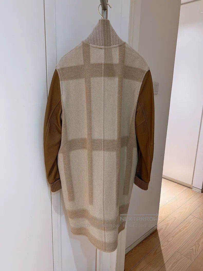 Hermes Hermes Milk Tea Double-Sided Cashmere Patch Deer Skin Base Size XXS / US 00 / IT 34 - 2 Thumbnail