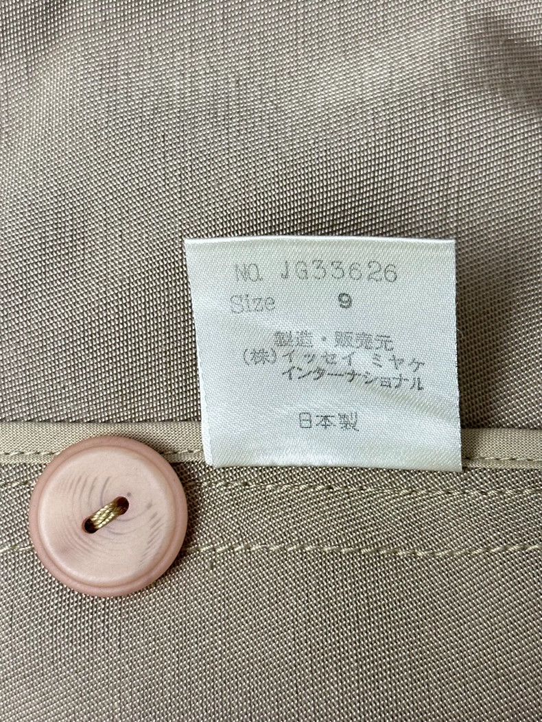 Issey Miyake Issey Miyake size:9 Khaki single-button suit jacket Size 34S - 4 Thumbnail