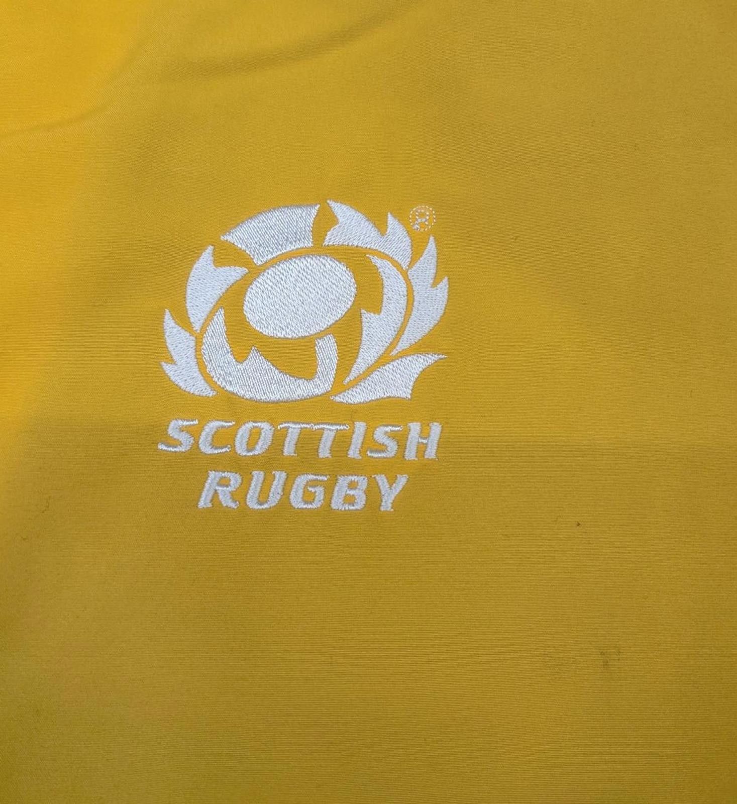 Canterbury of New Zealand Vintage 90s Canterbury Scottish Rugby Yellow Track Jacket Size US L / EU 52-54 / 3 - 4 Thumbnail