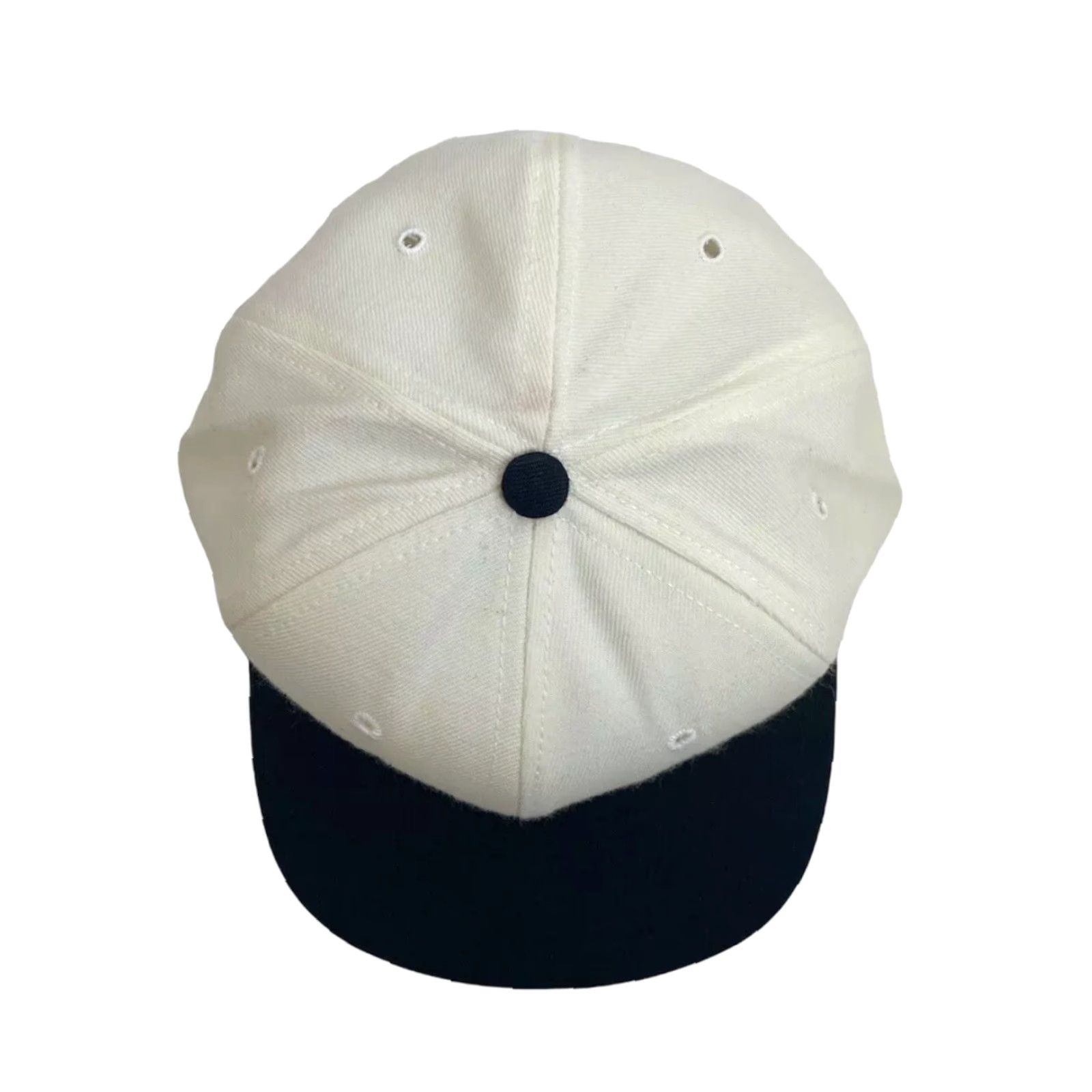 Vintage VINTAGE DeLong Wool Snapback Hat Cap Adult S/M Deadstock NWOT 90s Black White Crown Grey Underbill Adjustable Men's Mens Size ONE SIZE - 2 Thumbnail