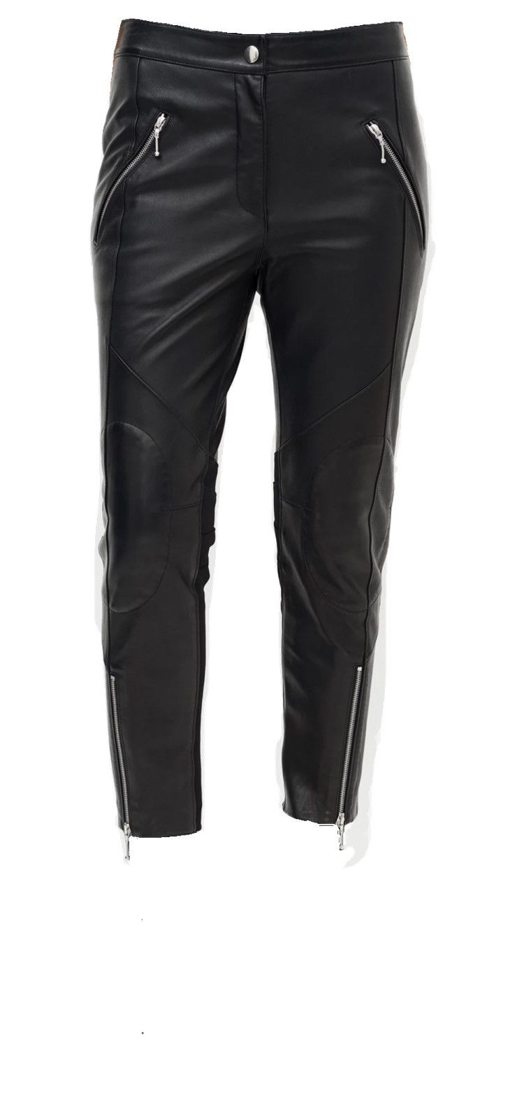 ALEXANDER WANG LEATHER MOTO SLIM LEG TROUSER