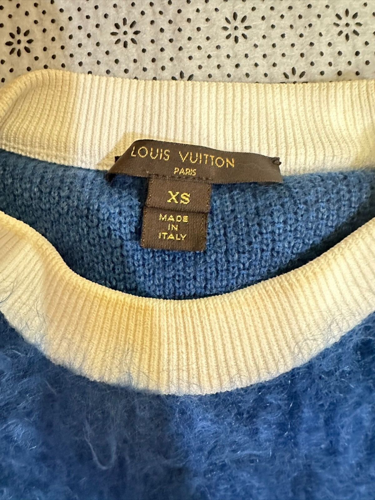 Louis Vuitton Louis Vuitton blue mohair sweater XS Size US XS / EU 42 / 0 - 6 Thumbnail