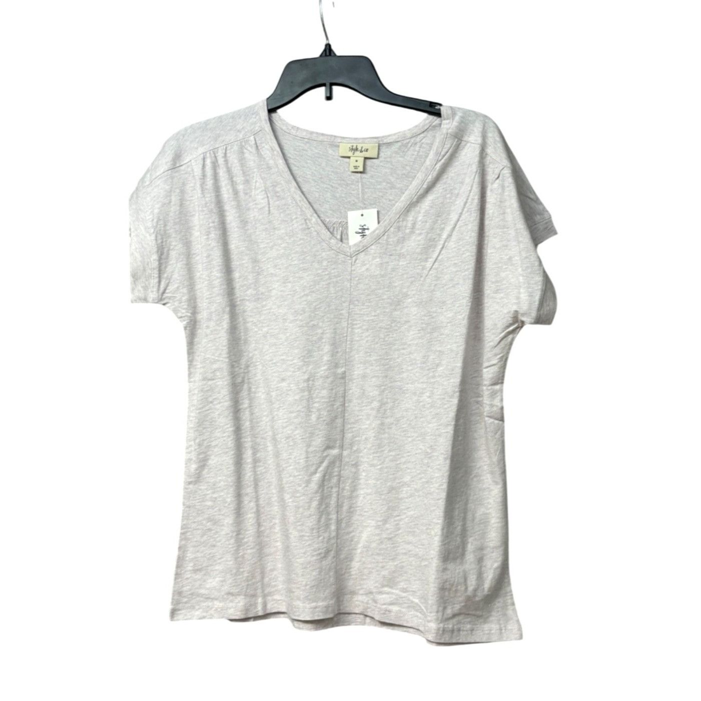 Style & Co Style & co Women’s Dolman sleeve V-neck top, Lavender Cloud, Size M / US 6-8 / IT 42-44 - 1 Thumbnail