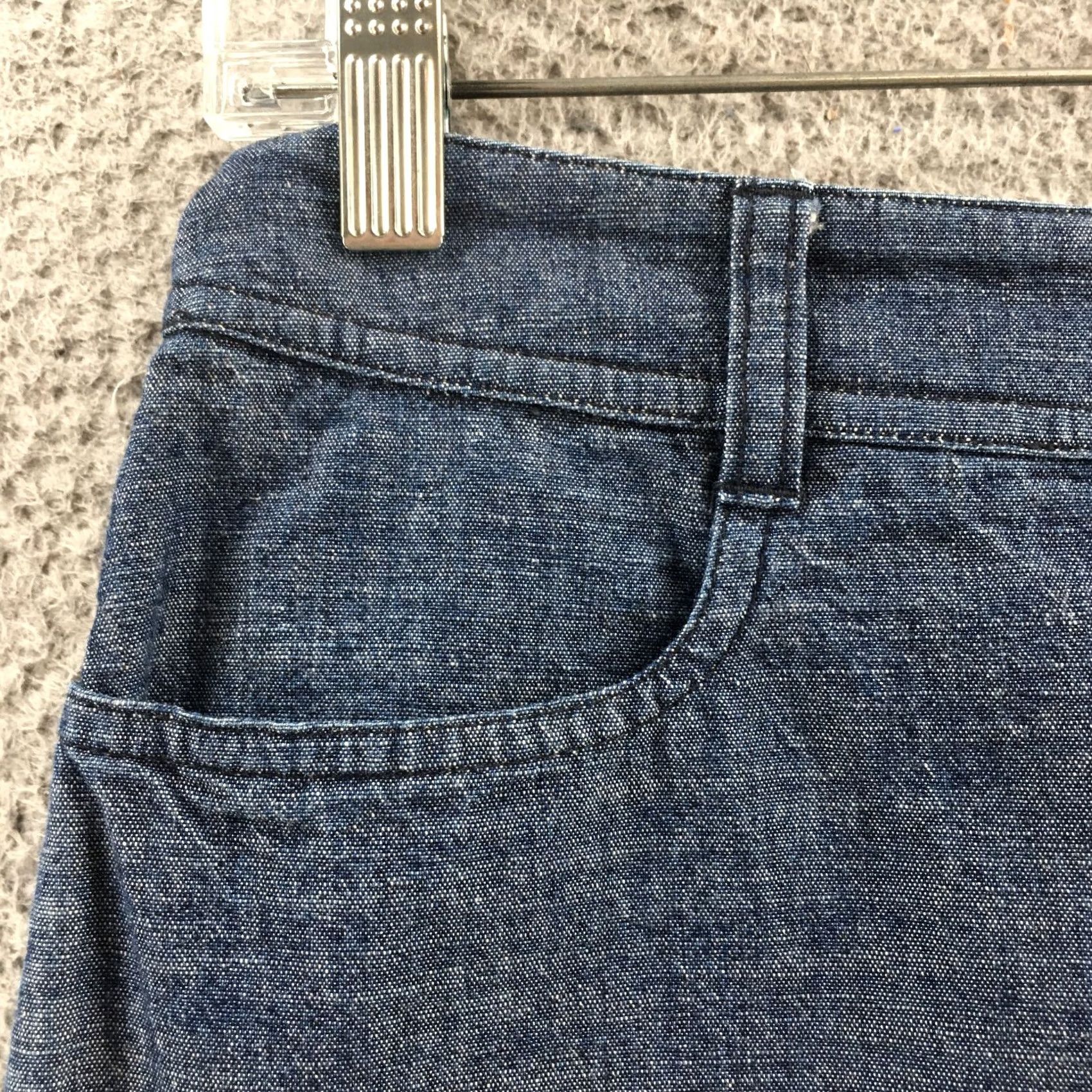 Banana Republic Banana Republic Denim A Line Skirt Womens 2 Blue Denim Zip Fly Pockets Casual Size 26" / US 2 / IT 38 - 3 Thumbnail