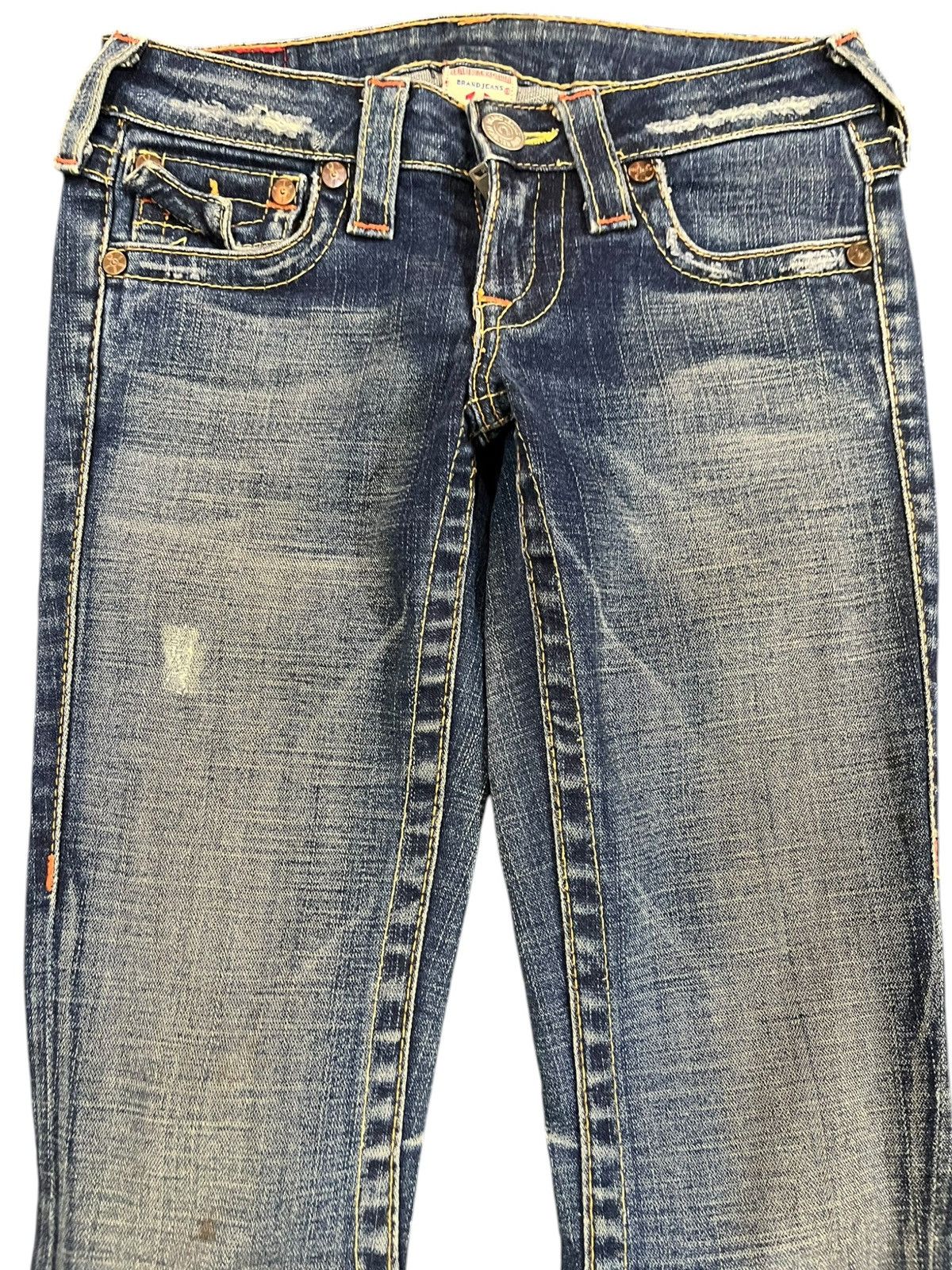 True Religion Vintage True Religion Joey Flare Clawmark Denim Size US 26 / EU 42 - 2 Thumbnail