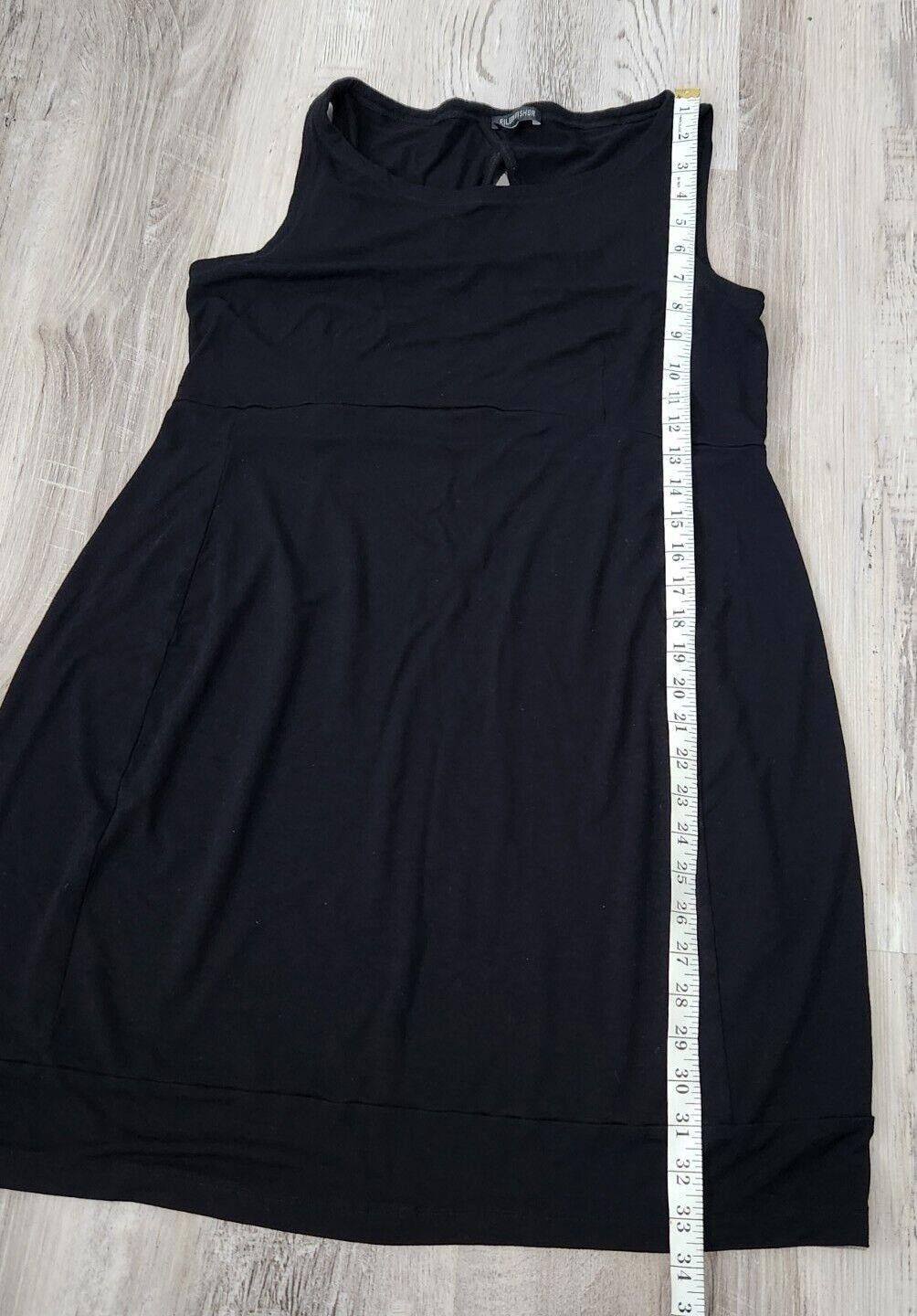 Eileen Fisher Eileen Fisher Dress Medium Black Sleeveless Stretch Sheath Size M / US 6-8 / IT 42-44 - 7 Thumbnail