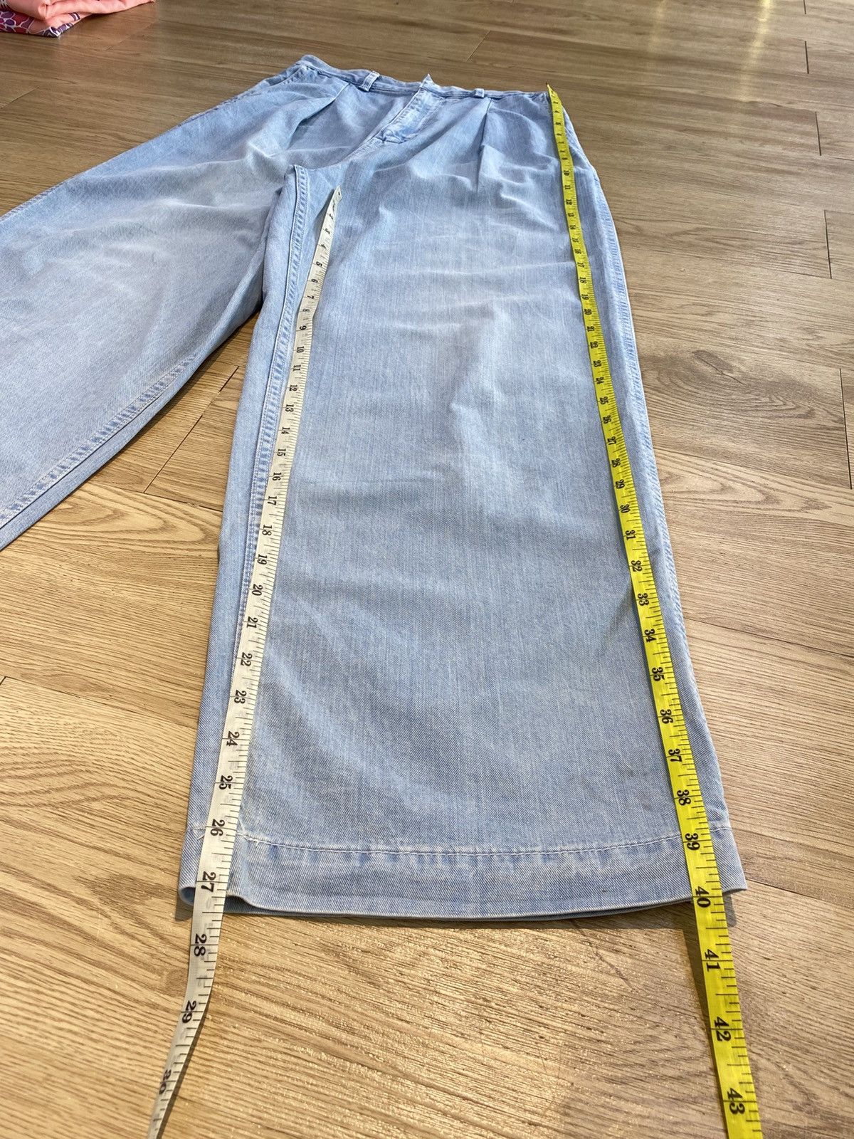 Japanese Brand Japanese Brand Baggy Blue Wash Light Jeans Size US 26 / EU 42 - 11 Thumbnail