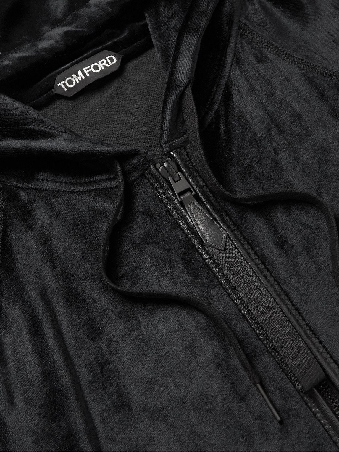 Tom Ford Best Dressed $1,850 w/Tax Leather Accents Double Zip Hoodie Size US M / EU 48-50 / 2 - 11 Thumbnail