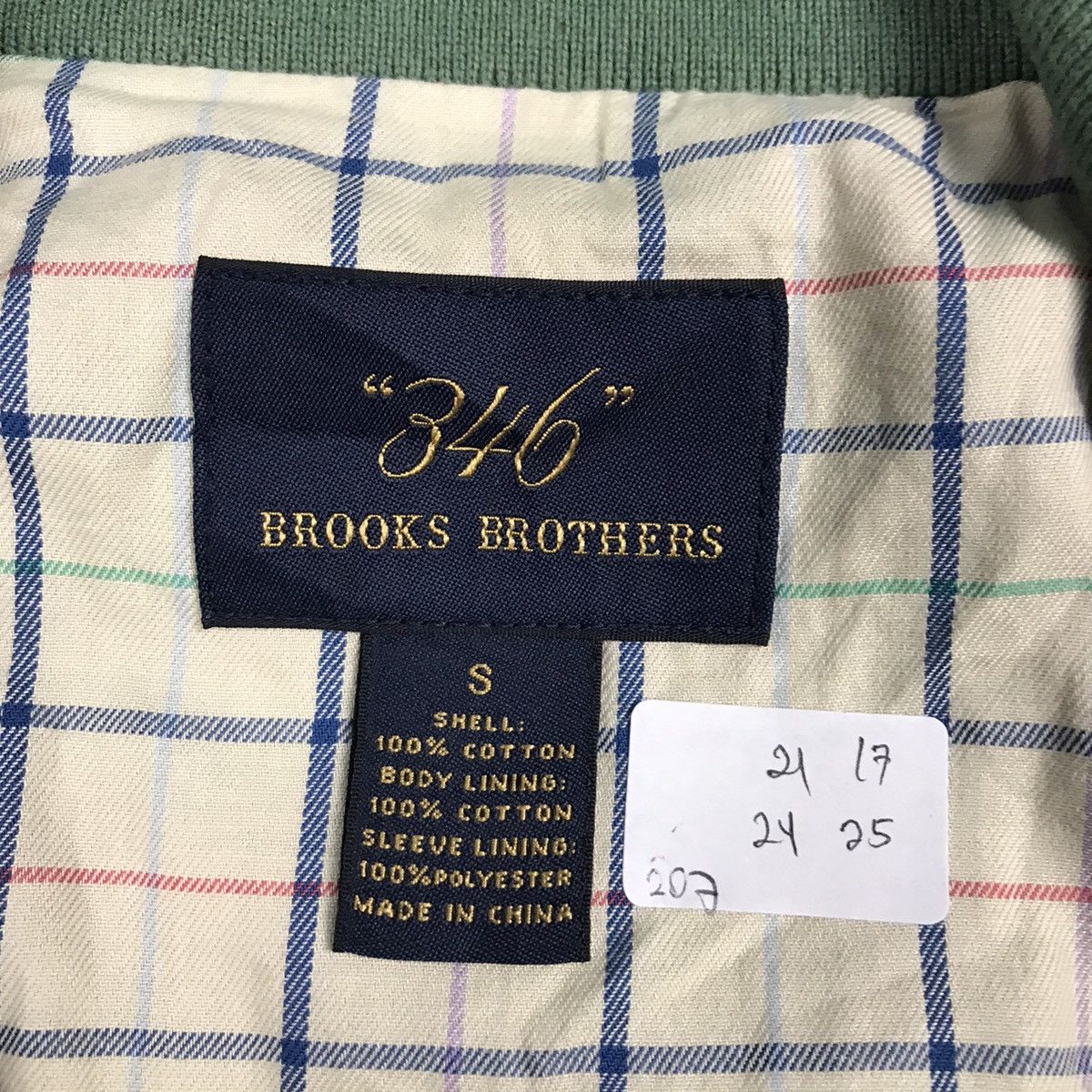 Brooks Brothers BROOKS BROTHERS GREEN ZIPPER JACKET Size US S / EU 44-46 / 1 - 10 Thumbnail